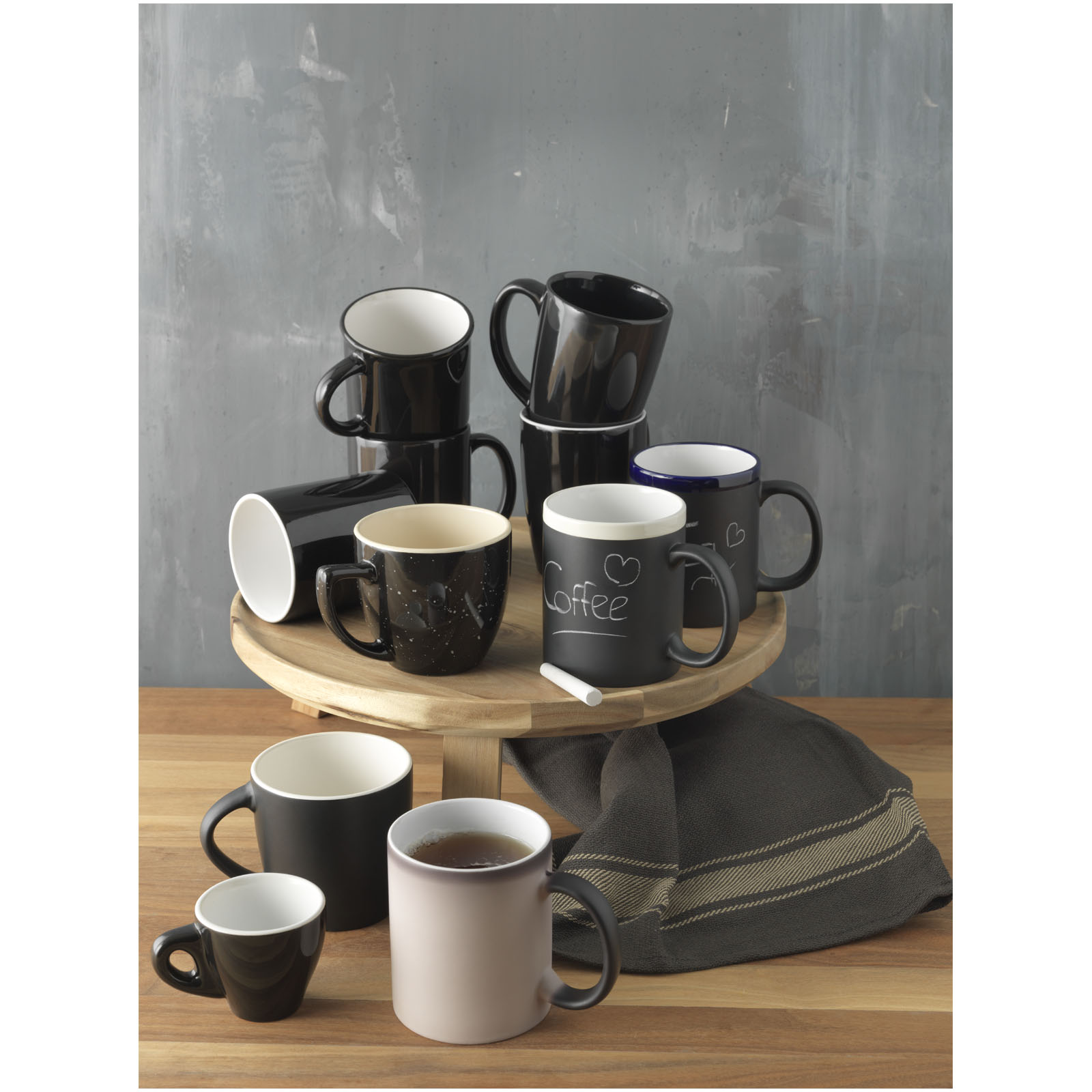 Chalk-write 330 ml ceramic mug