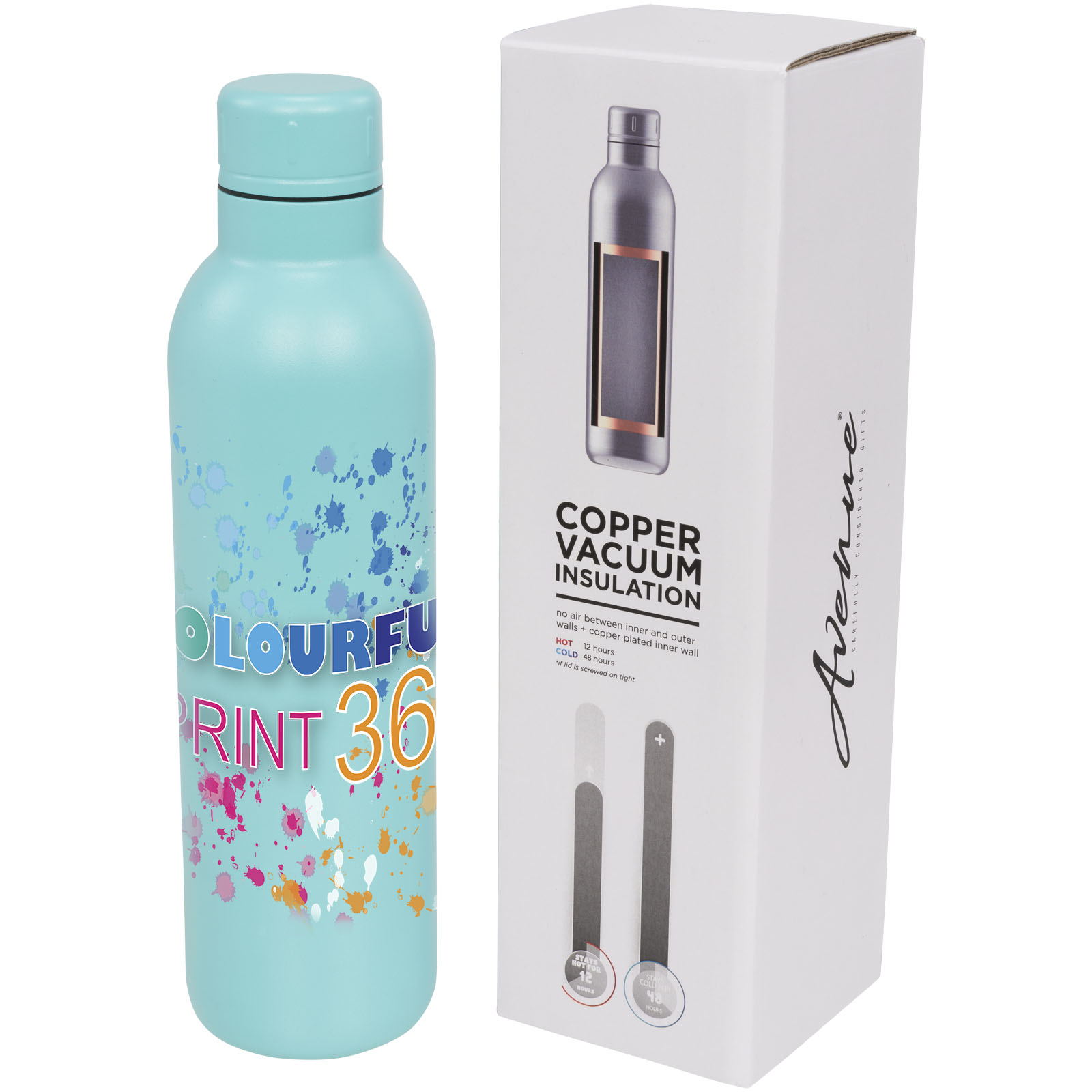 Odin 510 ml copper vacuum insulated water bottle