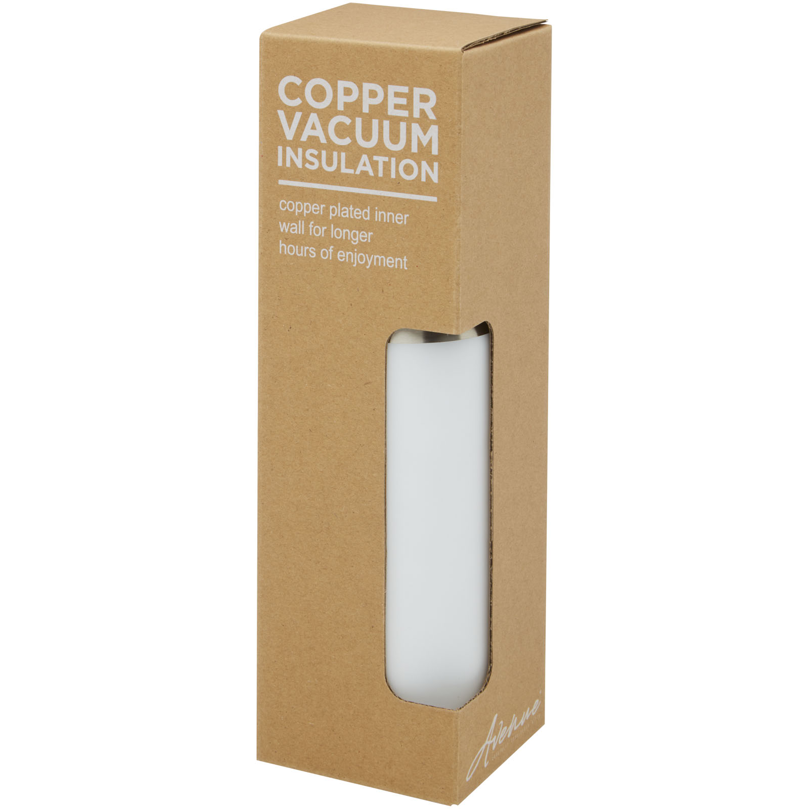 Hulan 540 ml copper vacuum insulated stainless steel bottle with bamboo lid