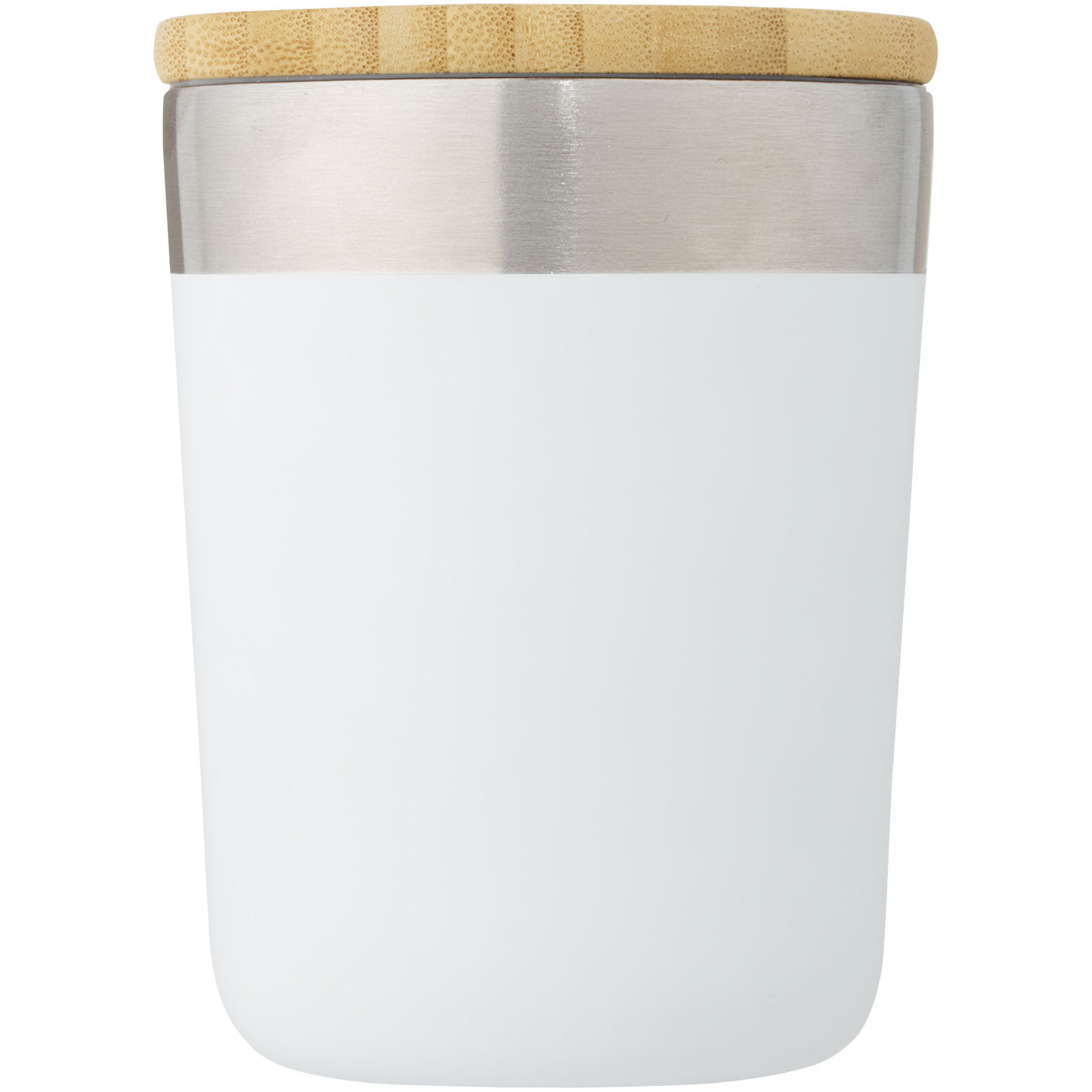 Lagan 330 ml copper vacuum insulated stainless steel tumbler with bamboo lid