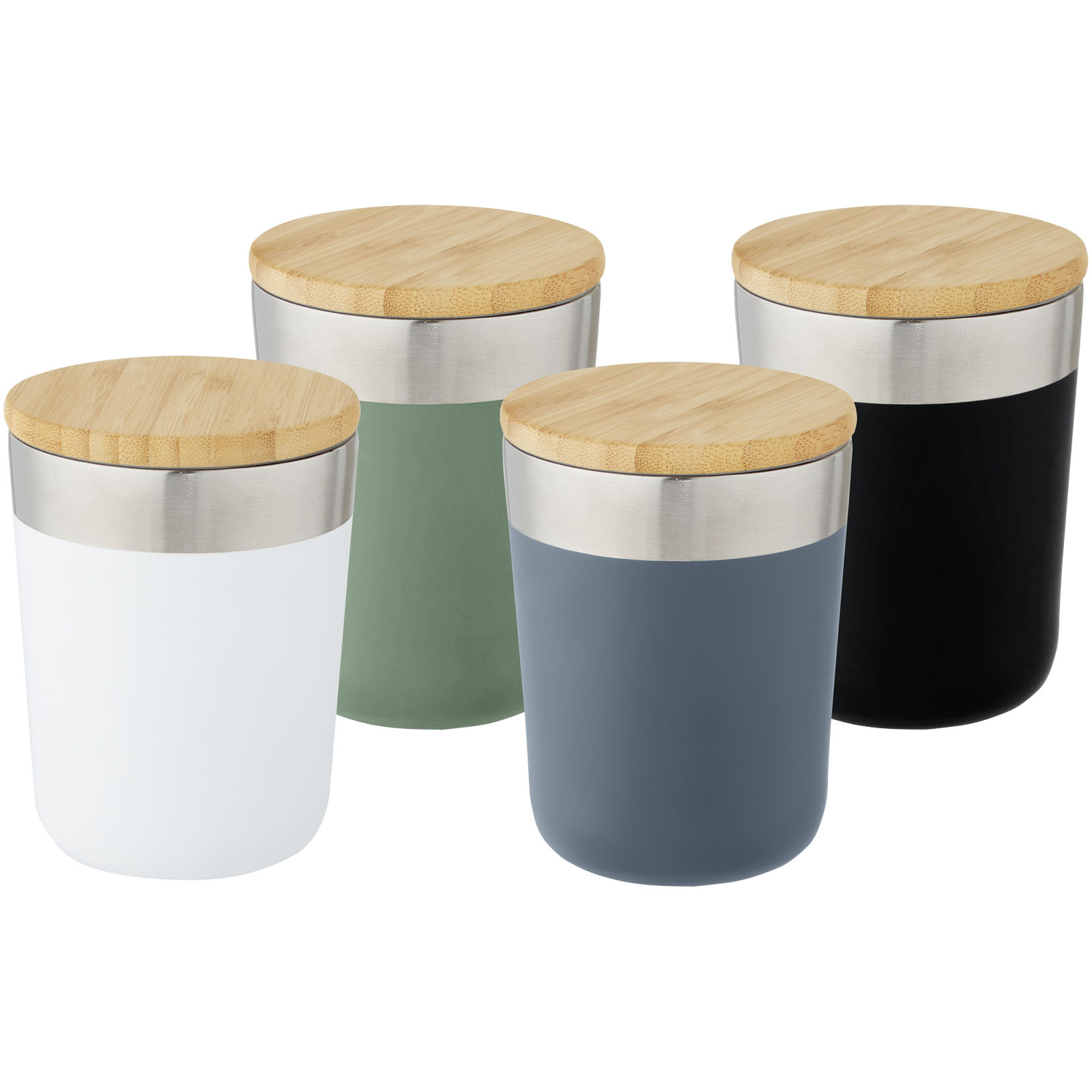 Lagan 330 ml copper vacuum insulated stainless steel tumbler with bamboo lid