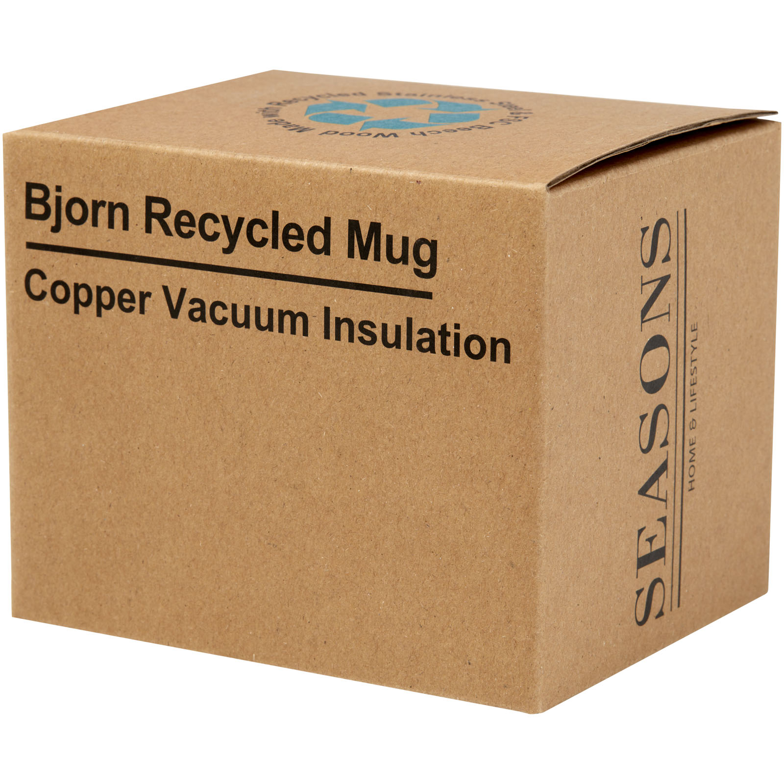 Bjorn 360 ml RCS certified recycled stainless steel mug with copper vacuum insulation