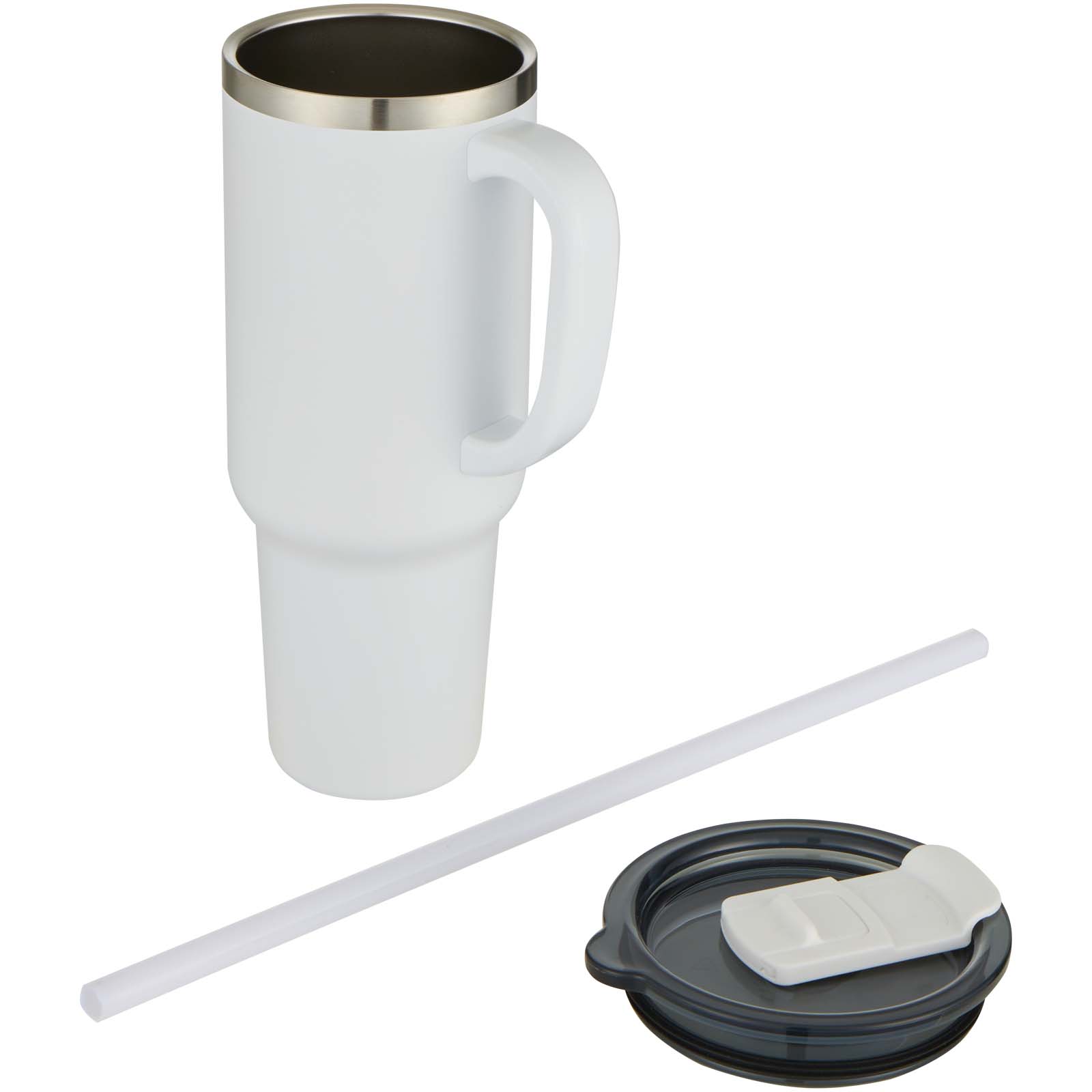 Sydney 1200 ml double wall RCS certified copper vacuum insulated tumbler with straw