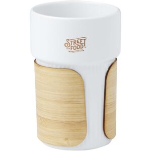 Fika 340 ml tumbler with bamboo sleeve
