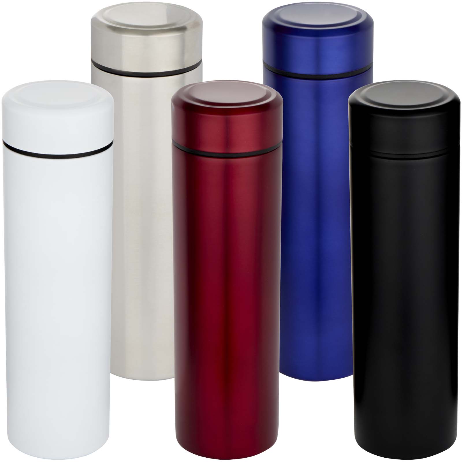 Taylor 450 ml double wall stainless steel flask with tea strainer