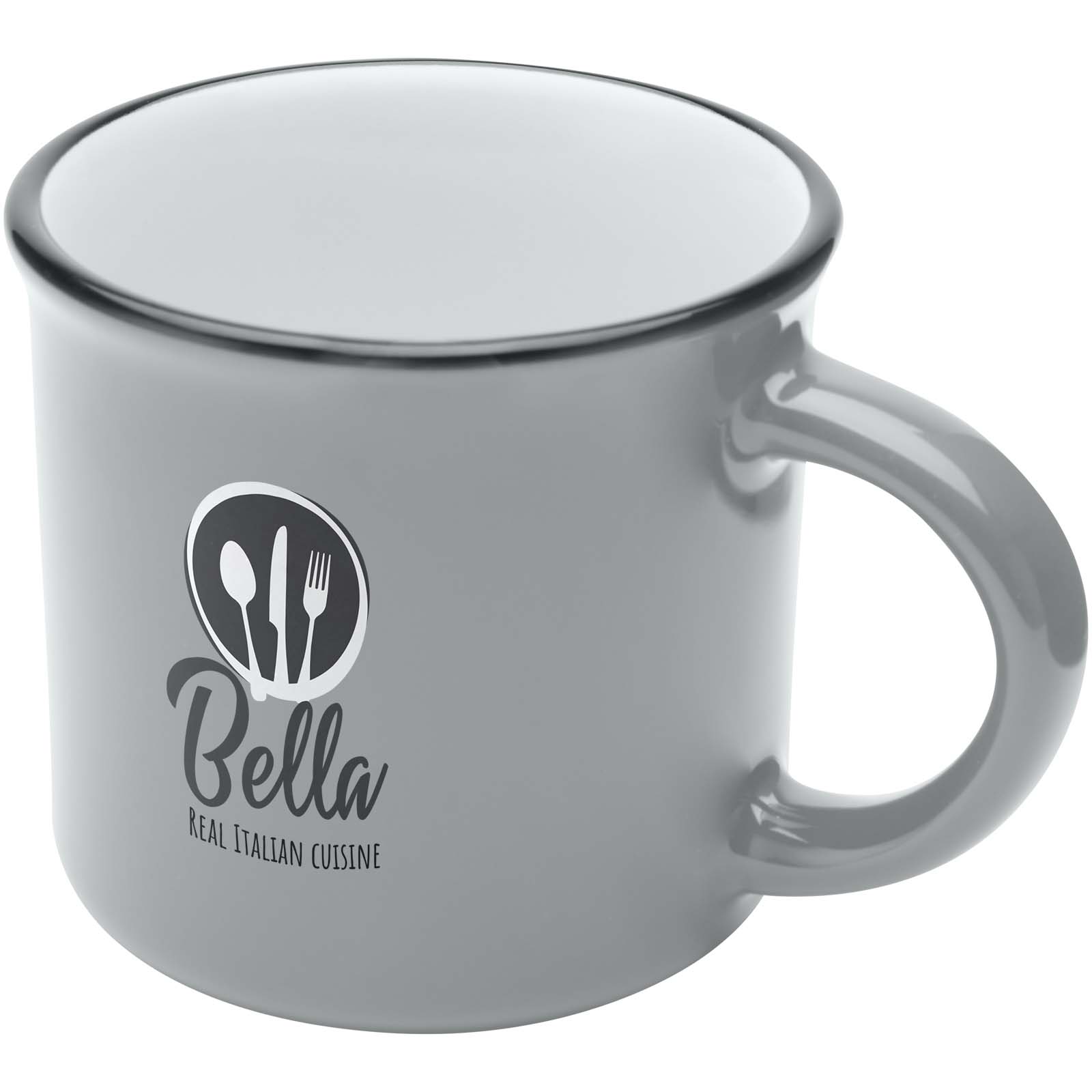 Bari 240 ml ceramic mug with glossy finish