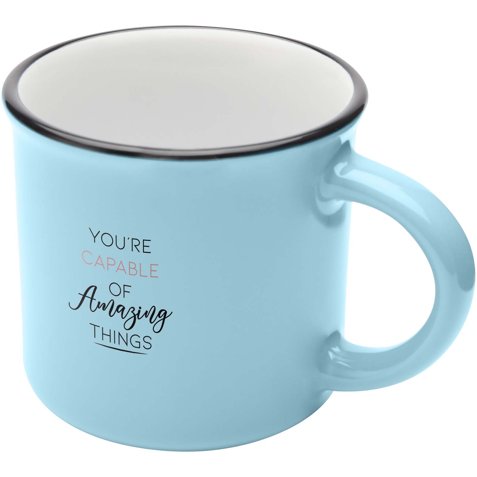 Bari 240 ml ceramic mug with glossy finish