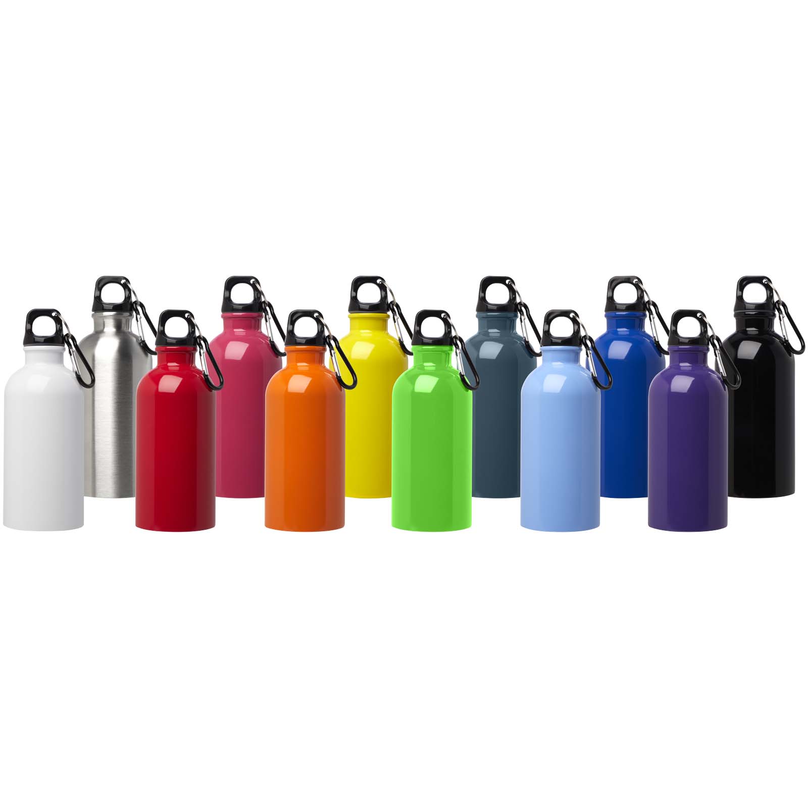 Oregon 400 ml RCS certified single wall stainless steel water bottle with carabiner