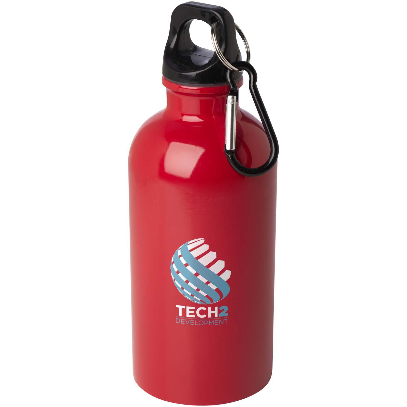 Oregon 400 ml RCS certified single wall stainless steel water bottle with carabiner