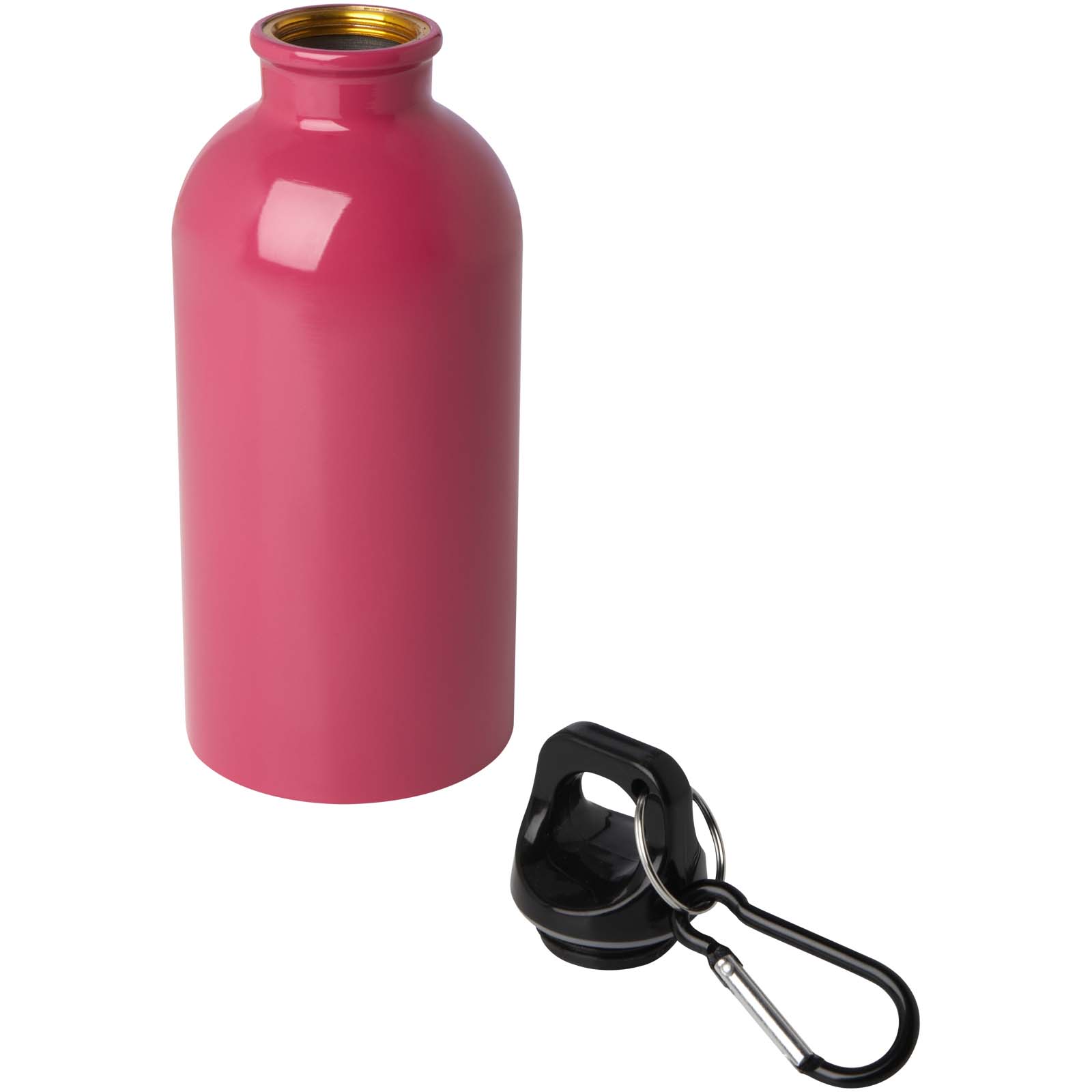 Oregon 400 ml RCS certified single wall stainless steel water bottle with carabiner