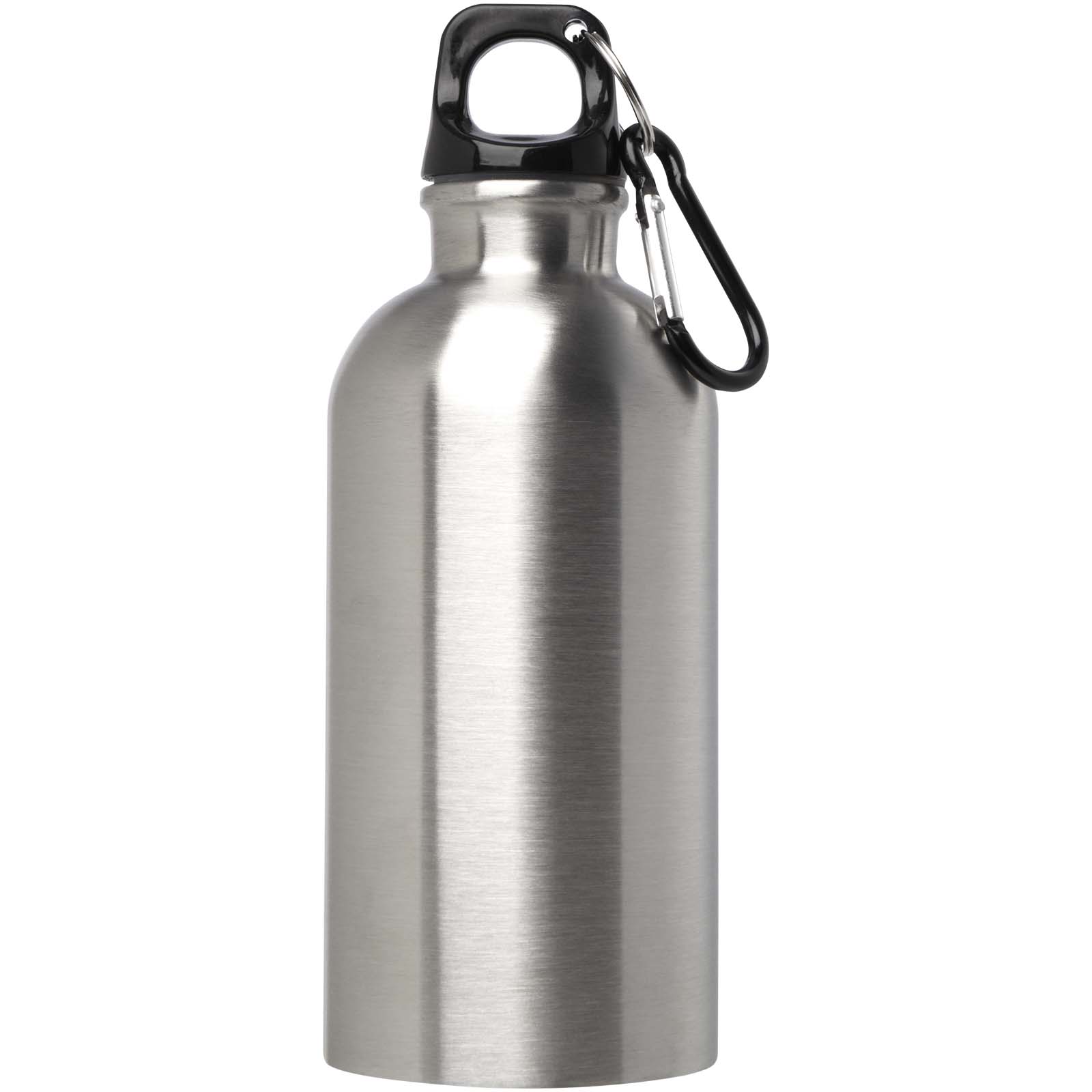 Oregon 400 ml RCS certified single wall stainless steel water bottle with carabiner
