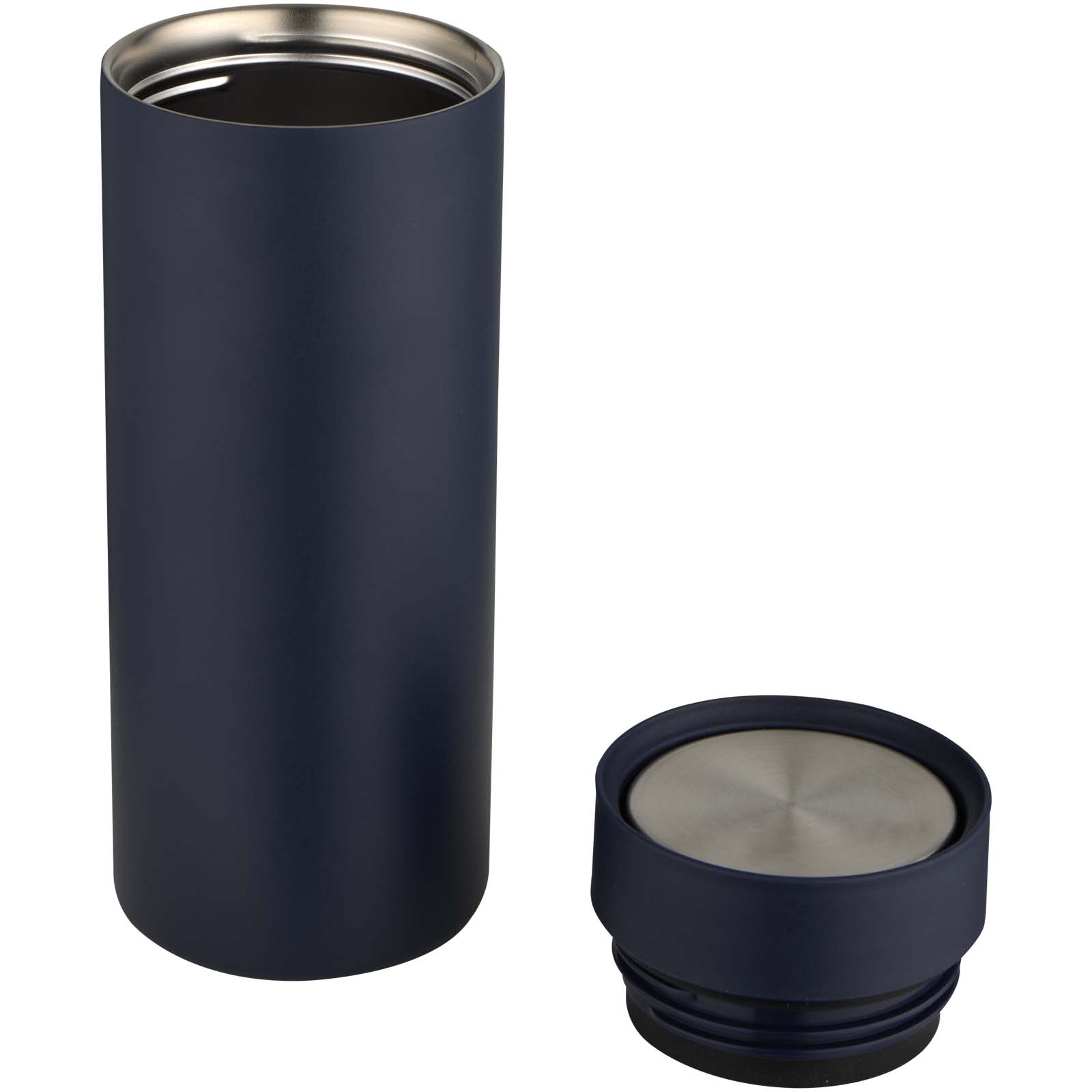 Illuminate 650 ml RCS recycled double wall stainless steel water bottle with 3-piece lid set