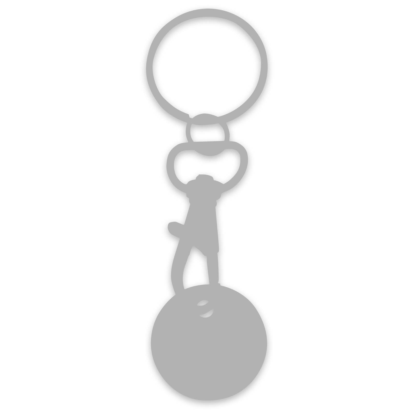 Rory keyring with trolley coin
