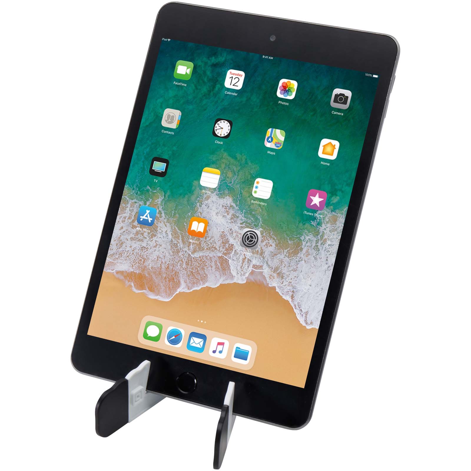 Buna recycled plastic foldable tablet and phone stand