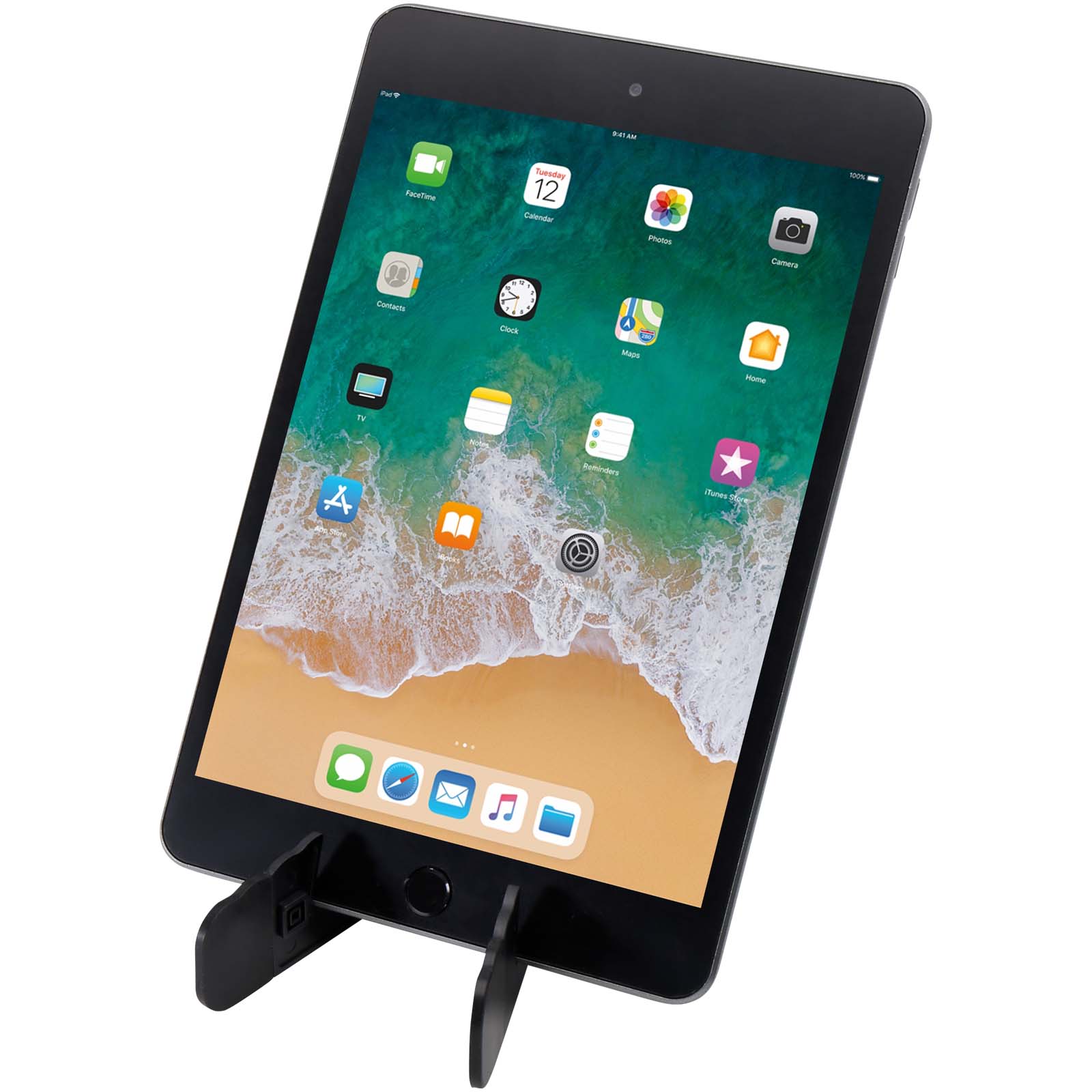 Buna recycled plastic foldable tablet and phone stand