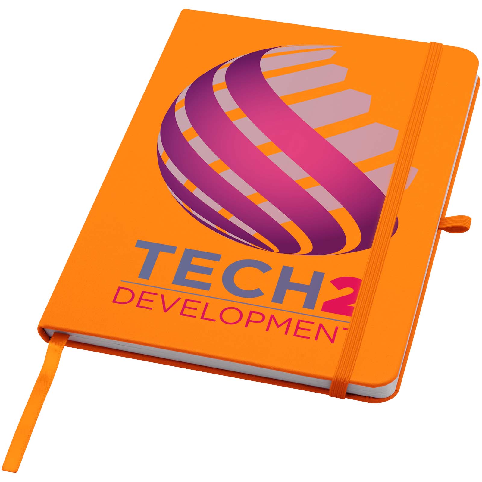 Teak A5 recycled hard cover notebook with lined pages