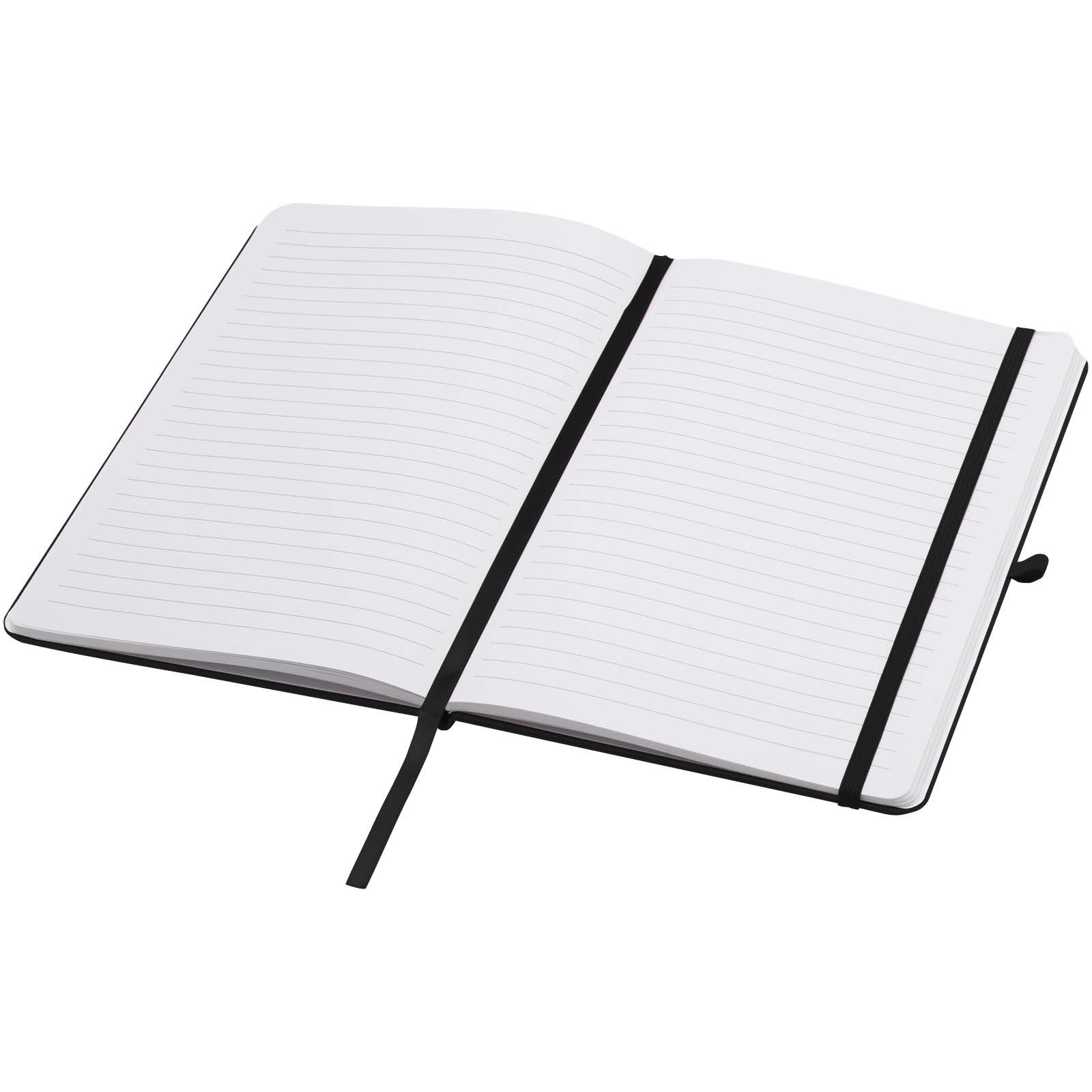 Teak A5 recycled hard cover notebook with lined pages
