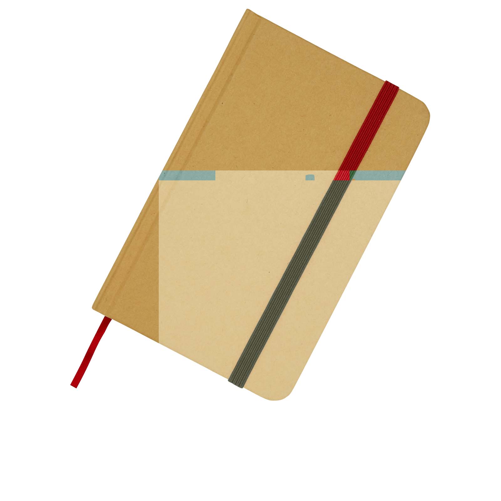 Reed A6 recycled hard cover notebook with plain pages