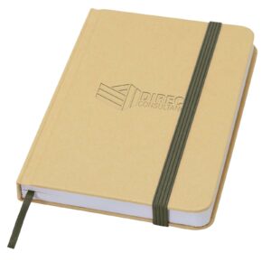 Reed A6 recycled hard cover notebook with plain pages