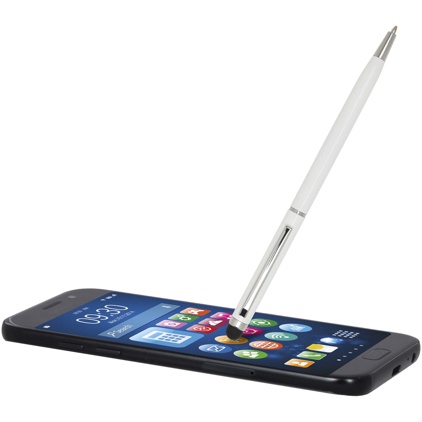 Ore aluminium ballpoint pen with stylus (blue ink)