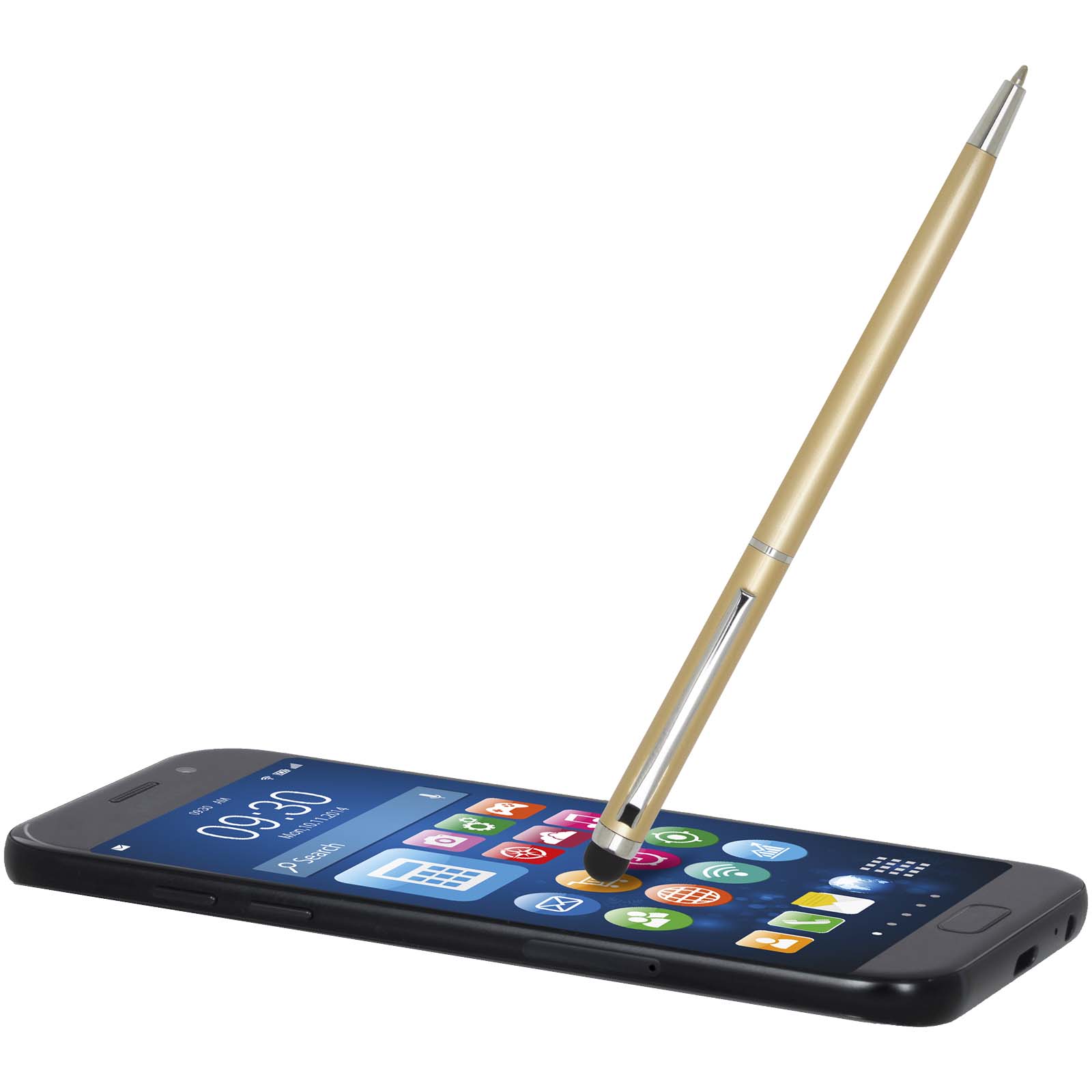 Ore aluminium ballpoint pen with stylus (blue ink)