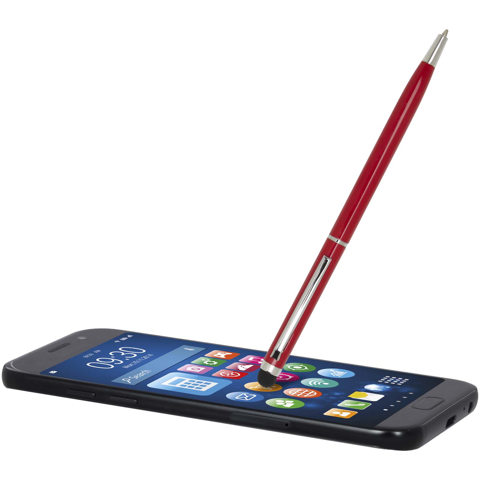 Ore aluminium ballpoint pen with stylus (blue ink)