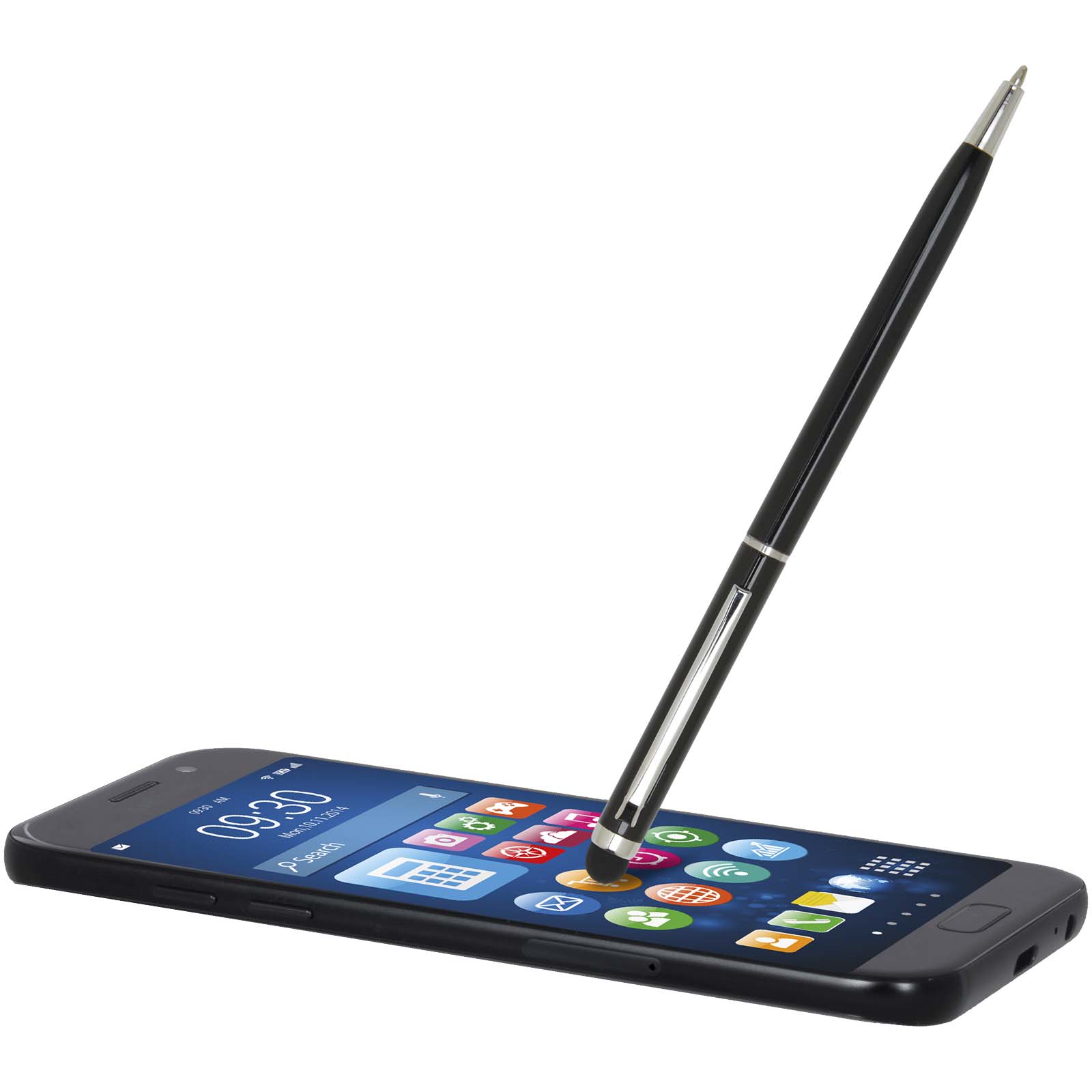 Ore aluminium ballpoint pen with stylus (blue ink)