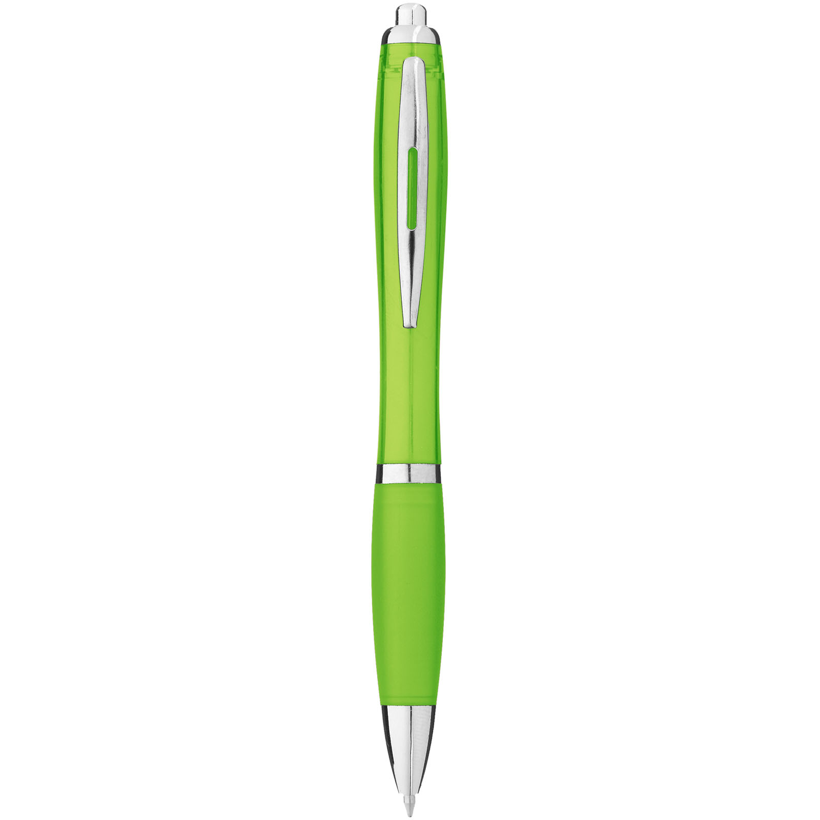 Nash ballpoint pen with coloured barrel and grip (black ink)
