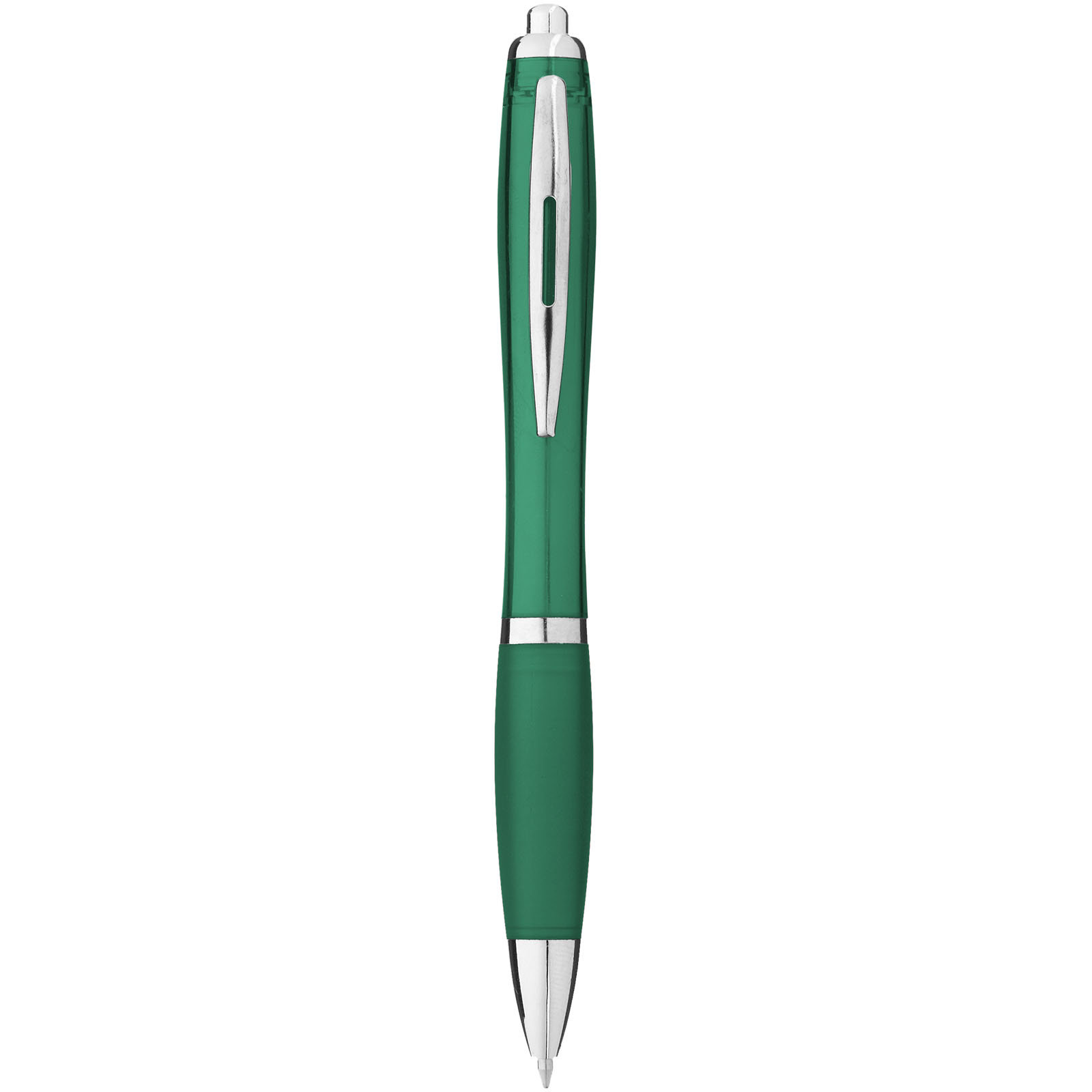 Nash ballpoint pen with coloured barrel and grip (black ink)