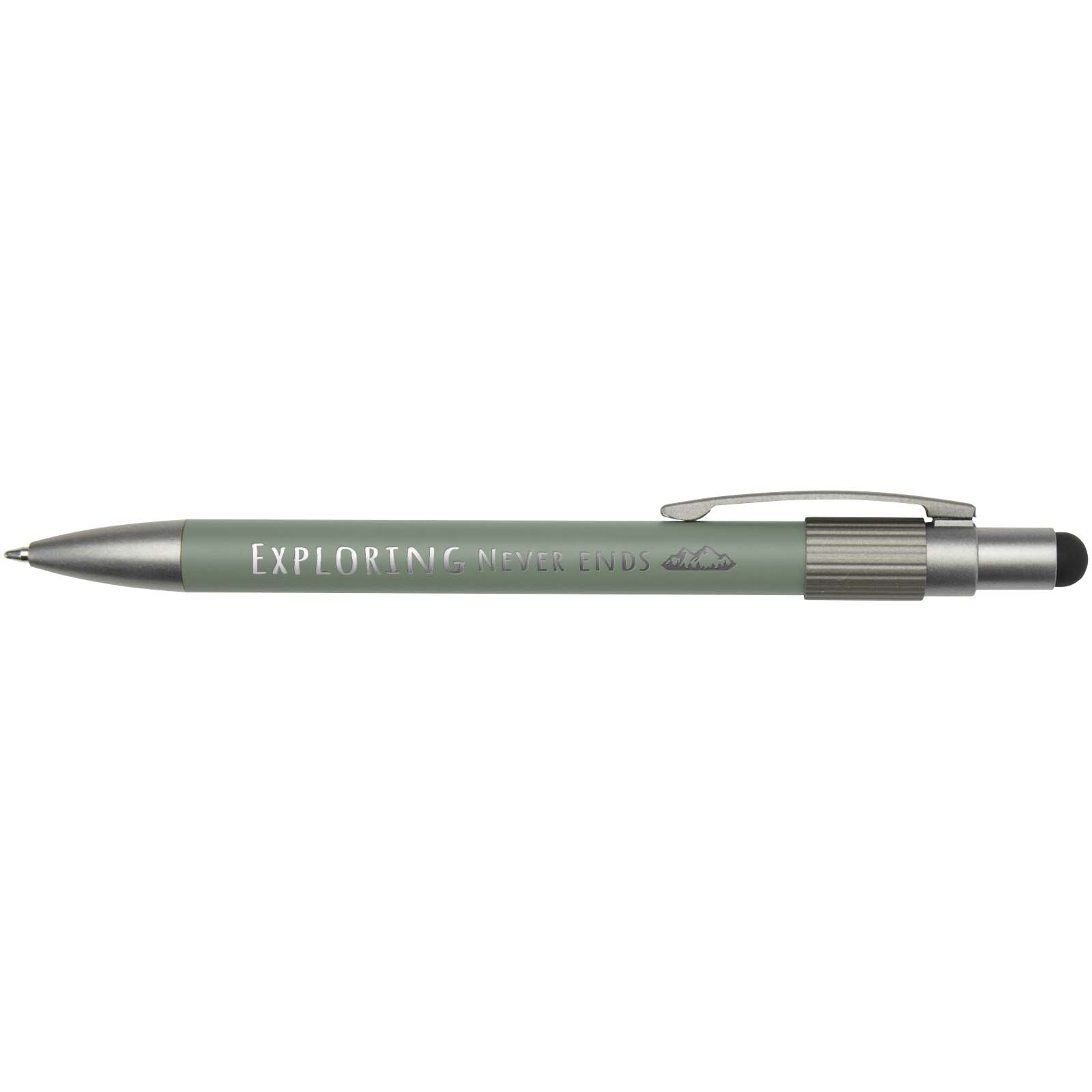 Rill RCS recycled ballpoint pen with stylus and fidget spinner (blue ink)