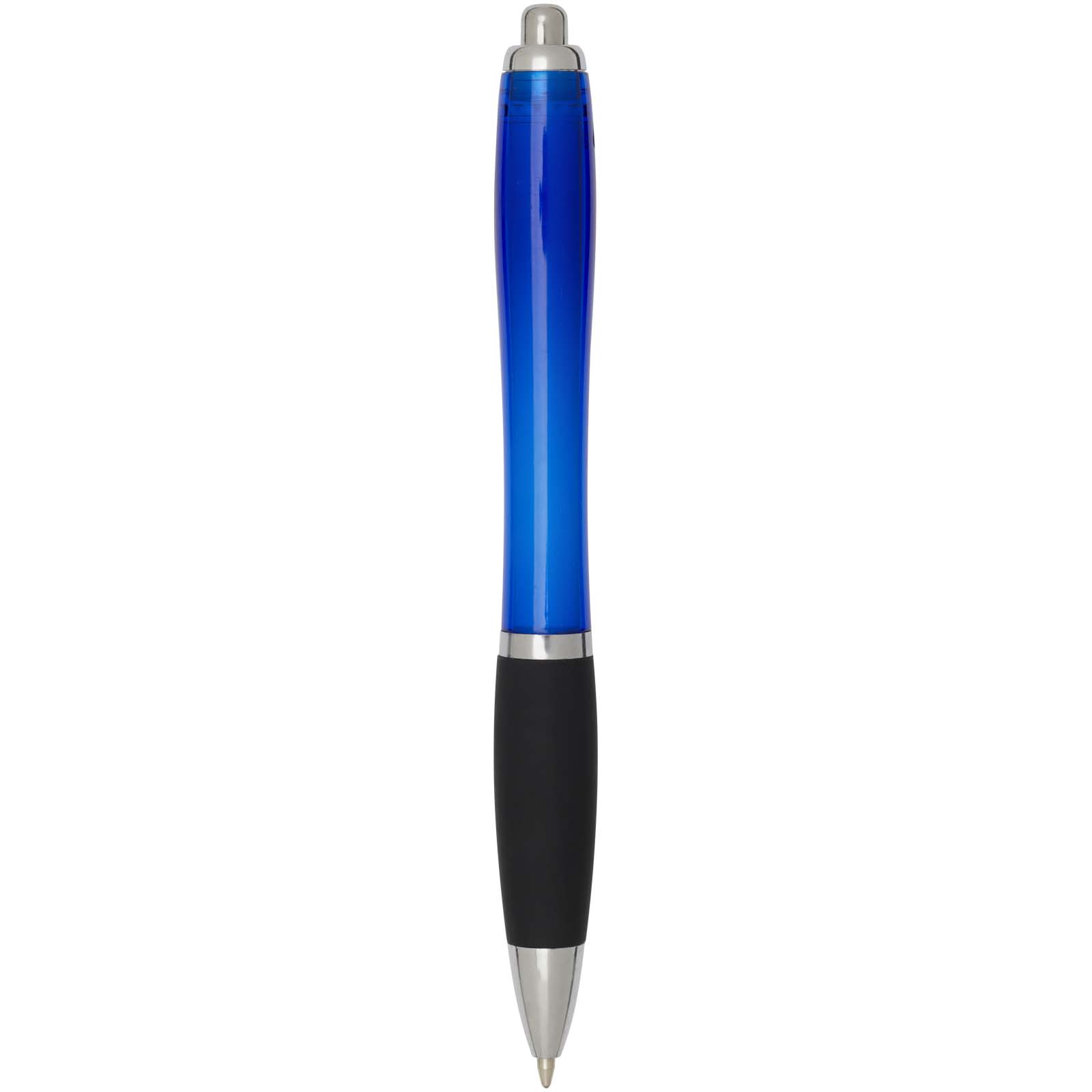 Nash RCS recycled plastic ballpoint pen with coloured barrel and black grip (black ink)