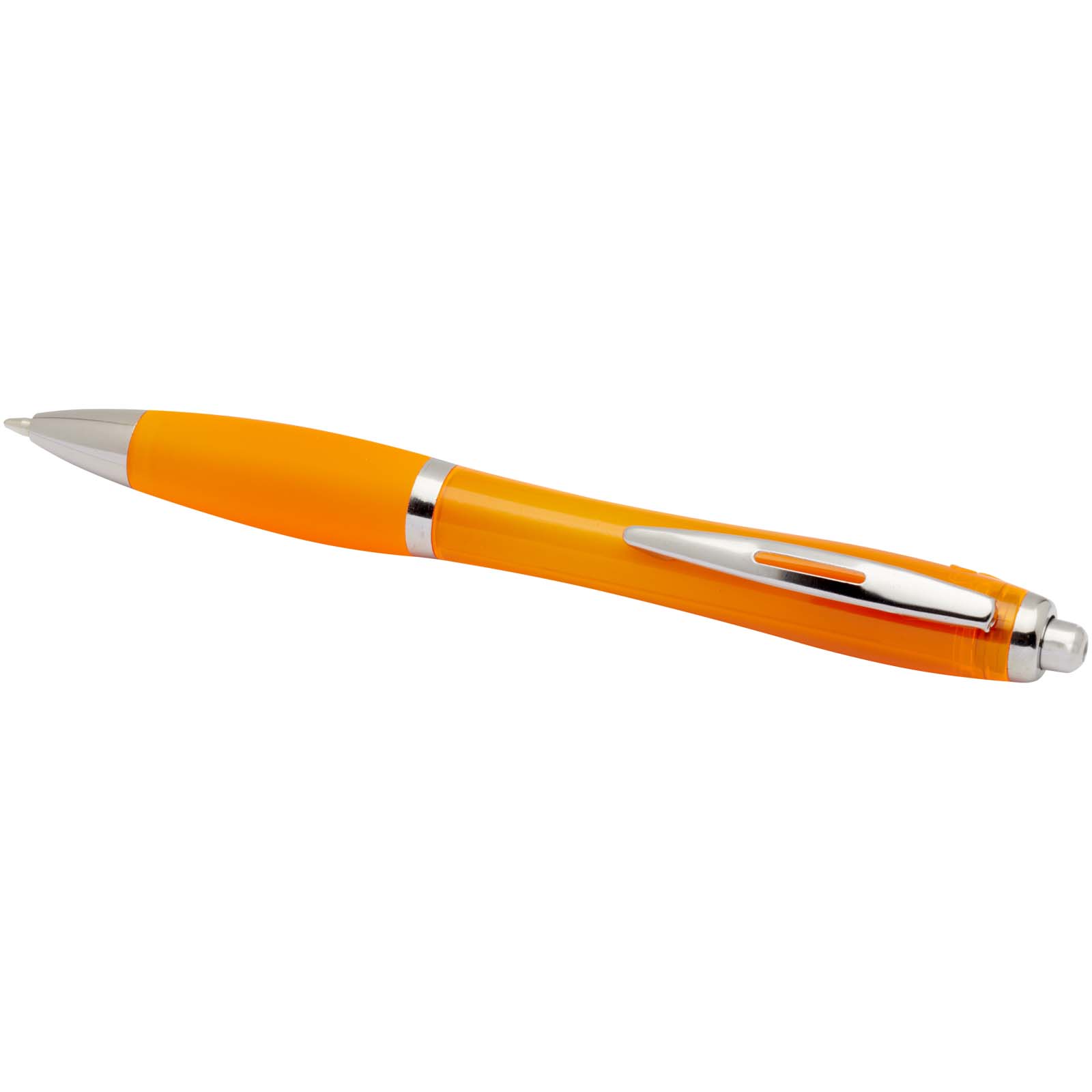 Nash RCS recycled plastic ballpoint pen with coloured barrel and grip (blue ink)