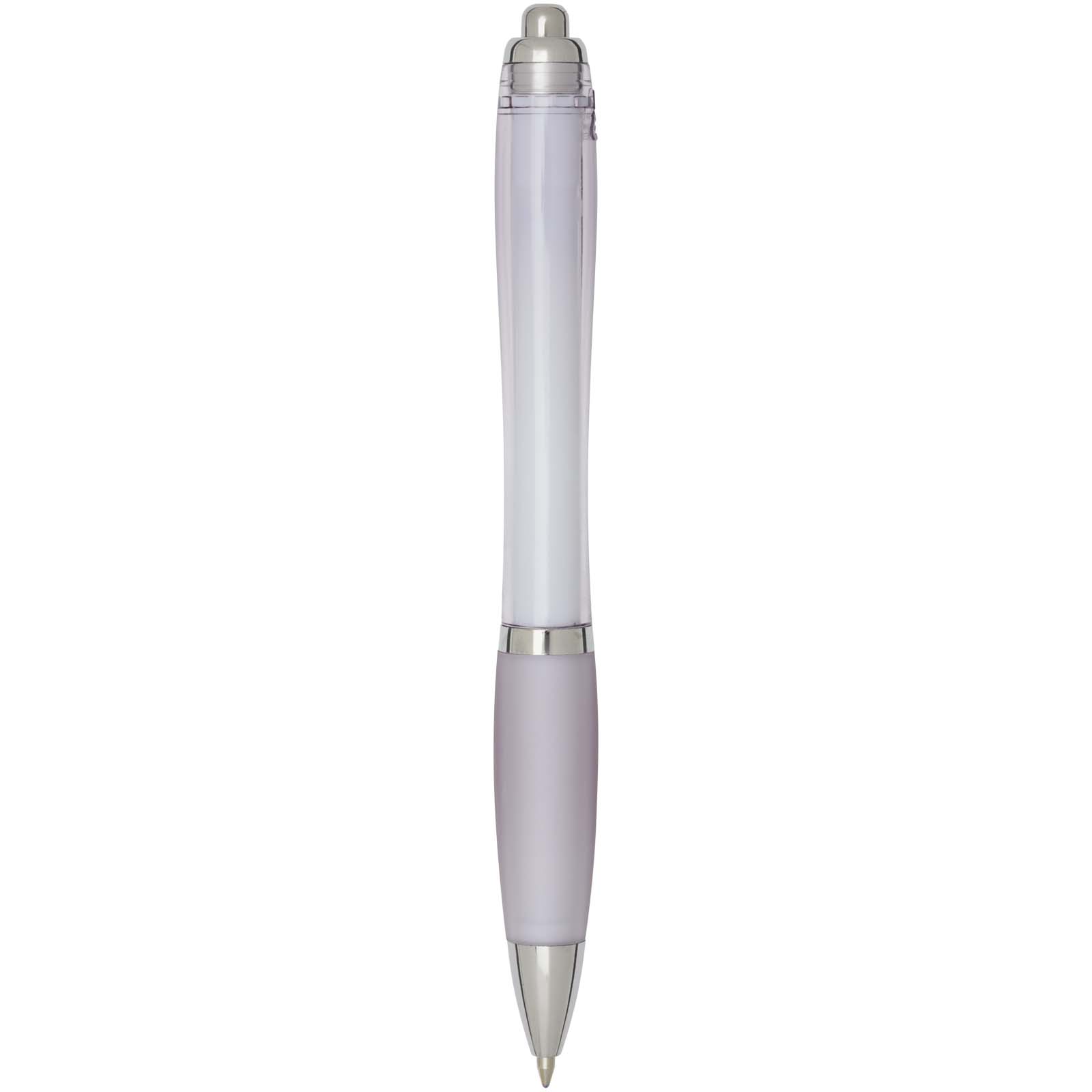 Nash RCS recycled plastic ballpoint pen with coloured barrel and grip (blue ink)
