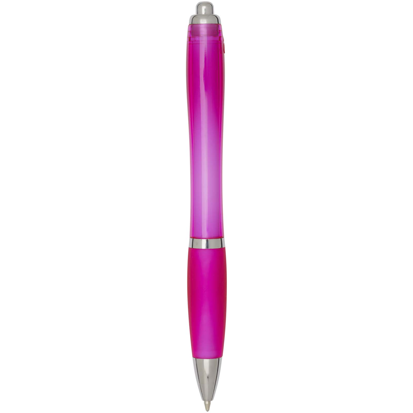 Nash RCS recycled plastic ballpoint pen with coloured barrel and grip (blue ink)
