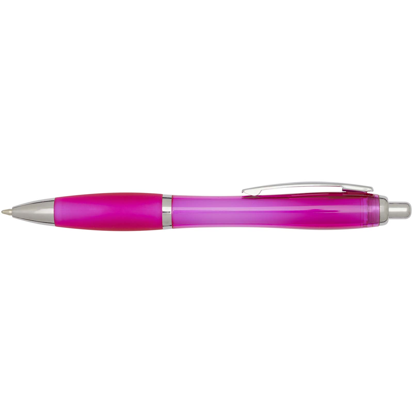 Nash RCS recycled plastic ballpoint pen with coloured barrel and grip (blue ink)