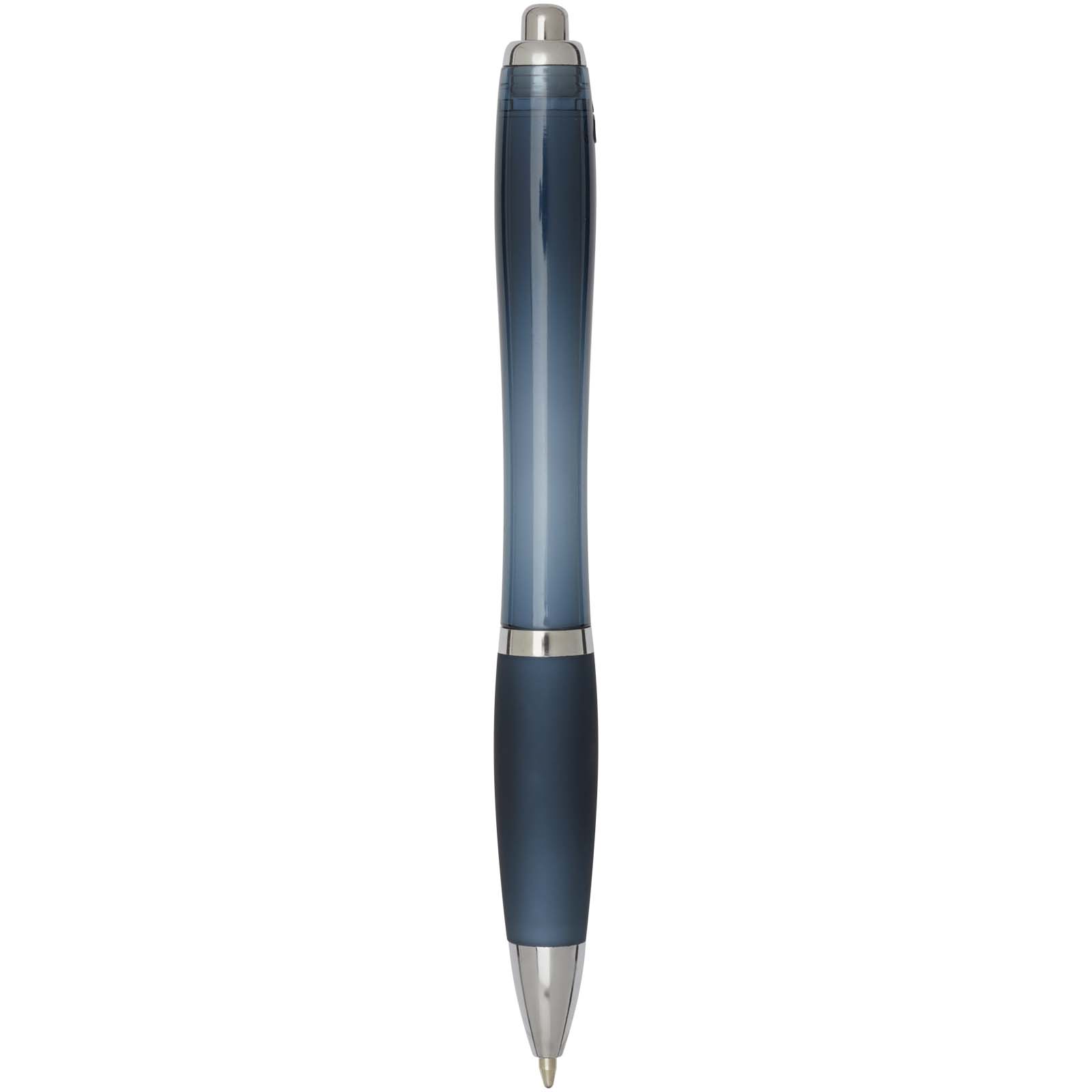 Nash RCS recycled plastic ballpoint pen with coloured barrel and grip (blue ink)