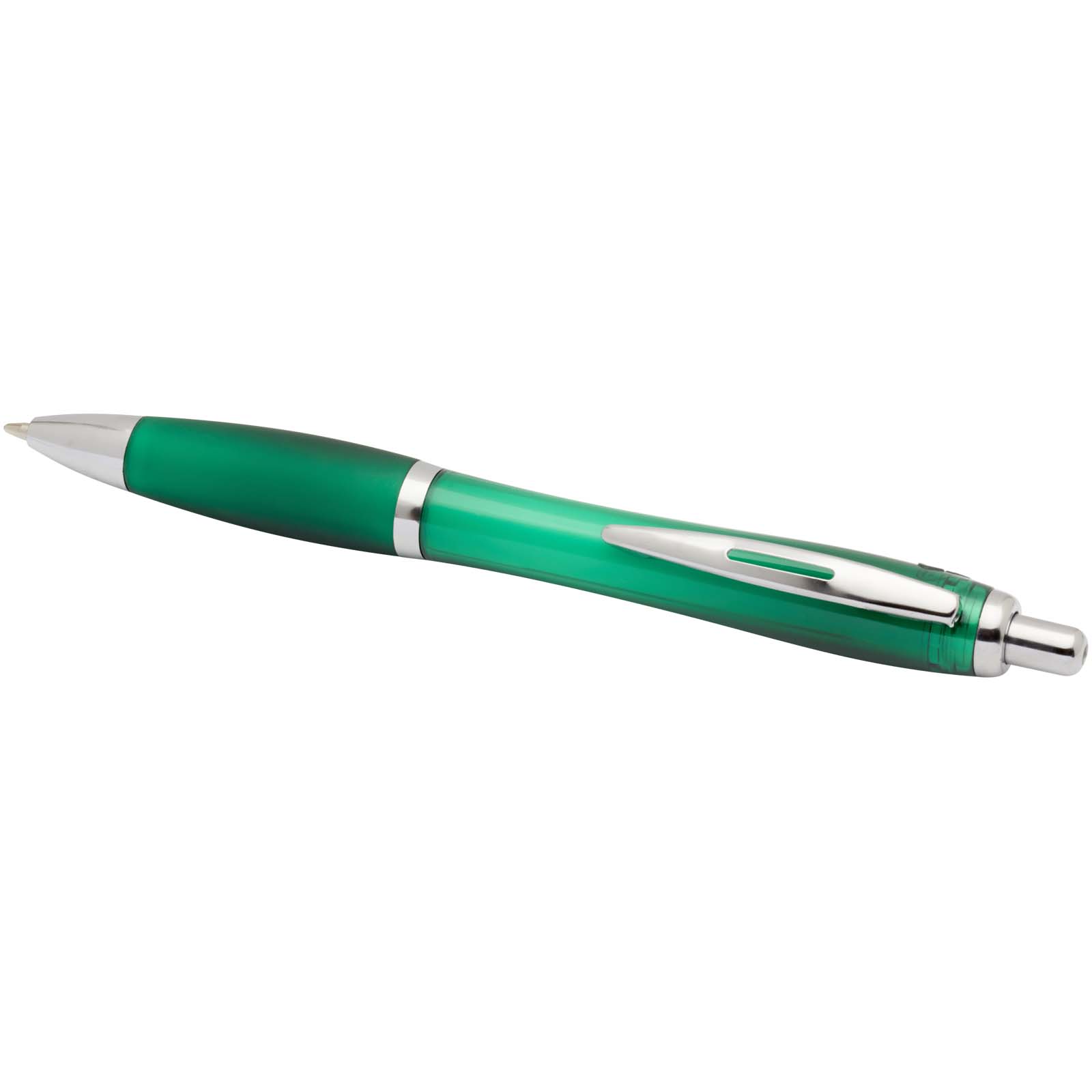 Nash RCS recycled plastic ballpoint pen with coloured barrel and grip (blue ink)