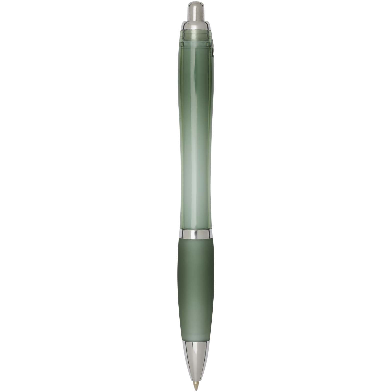 Nash RCS recycled plastic ballpoint pen with coloured barrel and grip (blue ink)
