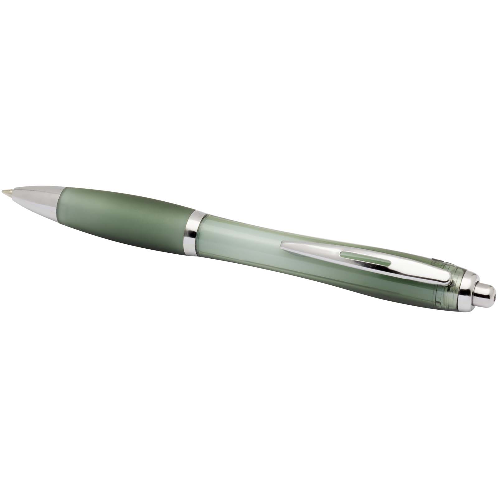 Nash RCS recycled plastic ballpoint pen with coloured barrel and grip (blue ink)