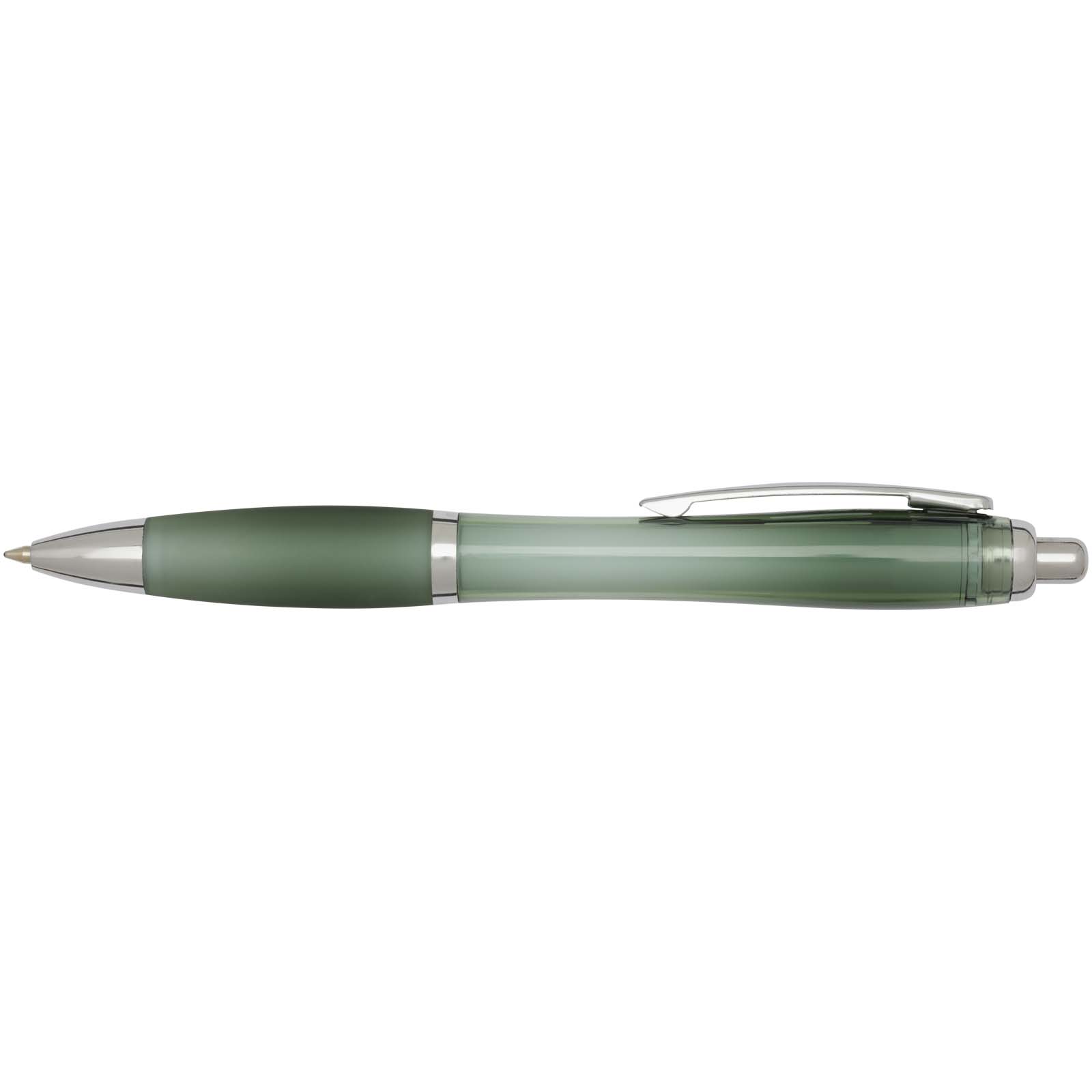 Nash RCS recycled plastic ballpoint pen with coloured barrel and grip (blue ink)