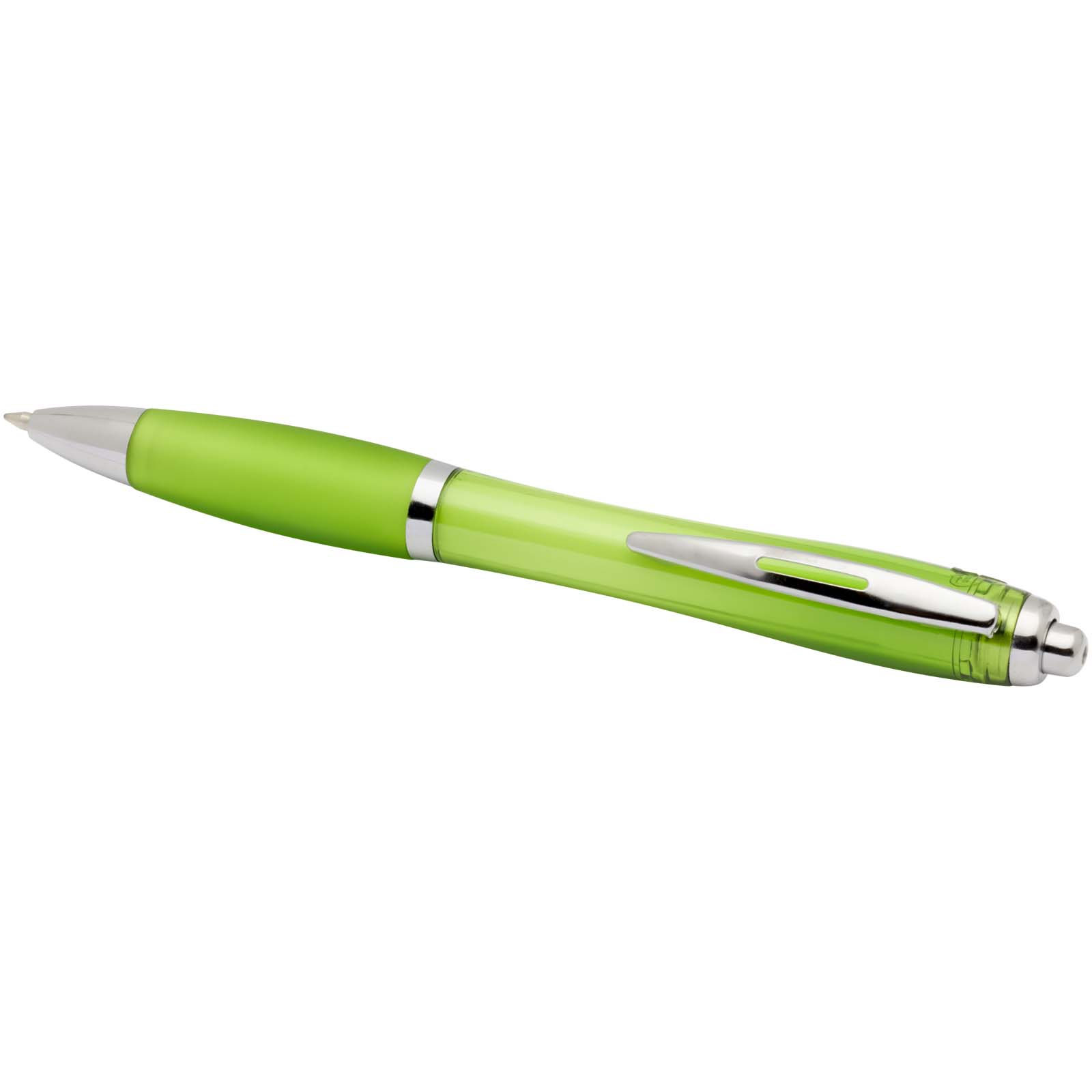 Nash RCS recycled plastic ballpoint pen with coloured barrel and grip (blue ink)
