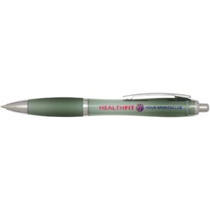 Nash RCS recycled plastic ballpoint pen with coloured barrel and grip (black ink)