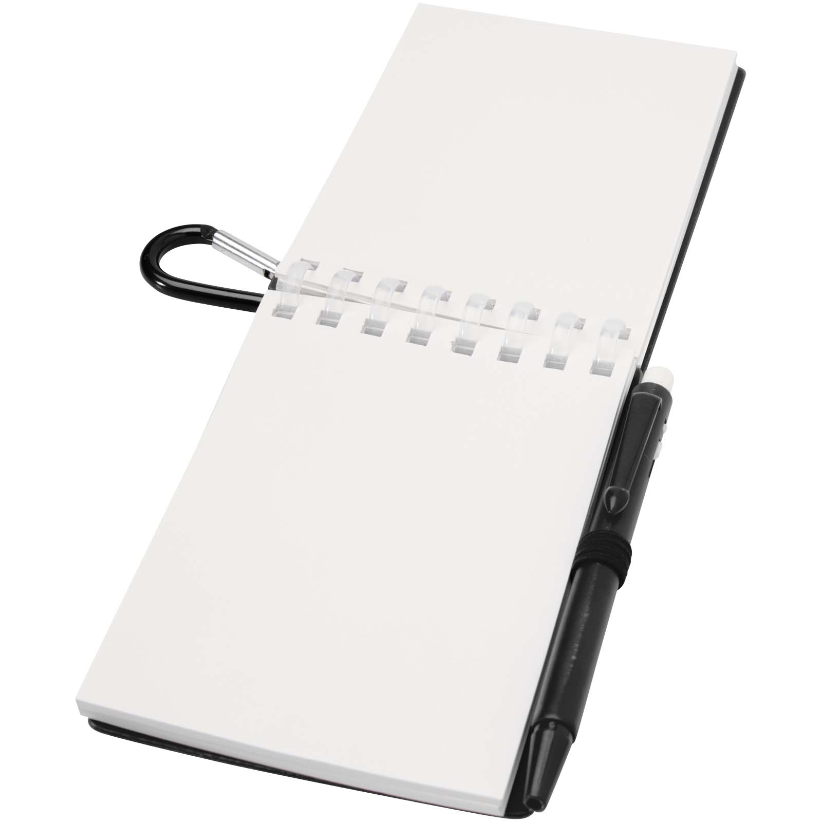 Lig Mini recycled outdoor soft cover notebook and ballpoint pen set (black ink)