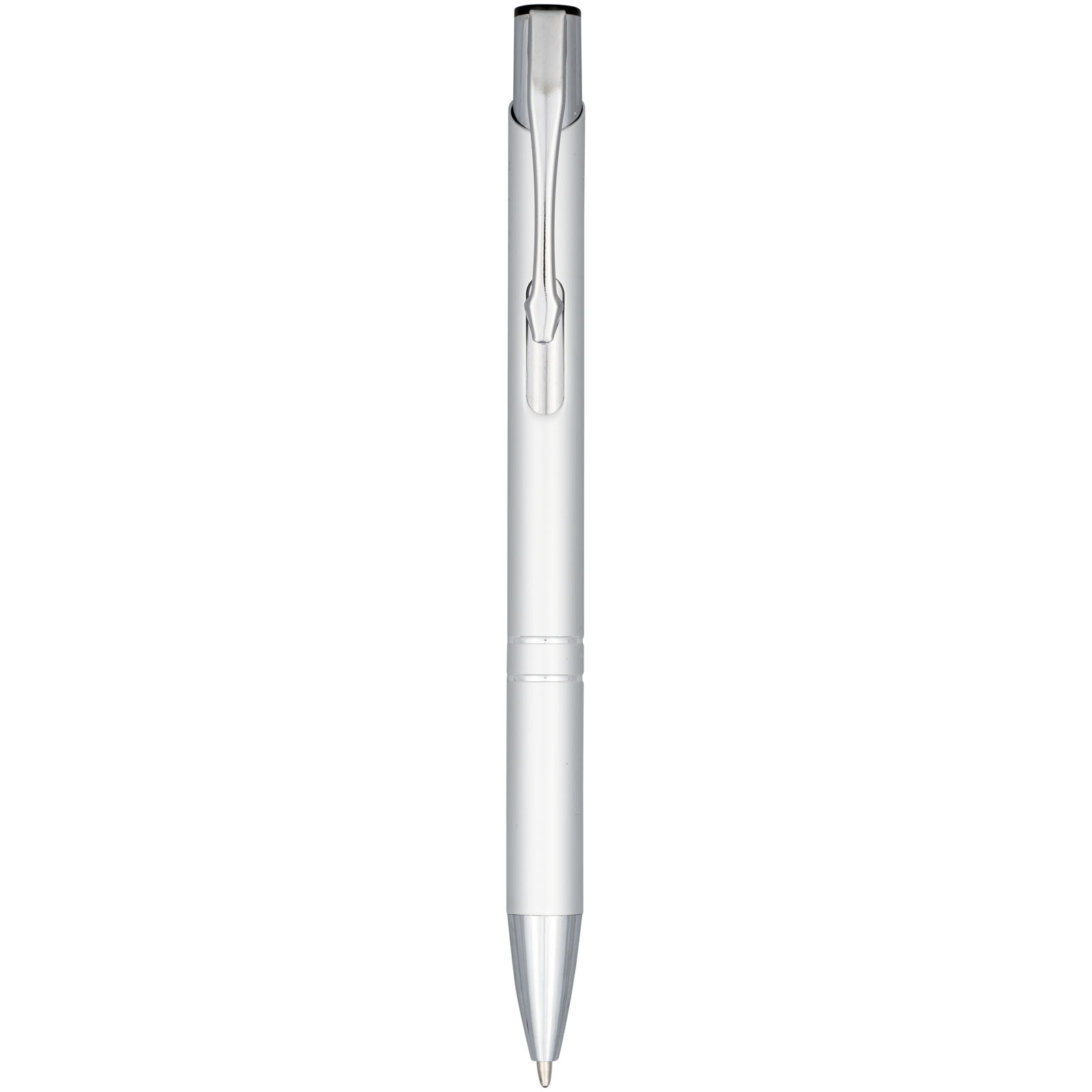 Moneta anodized aluminium click ballpoint pen (blue ink)