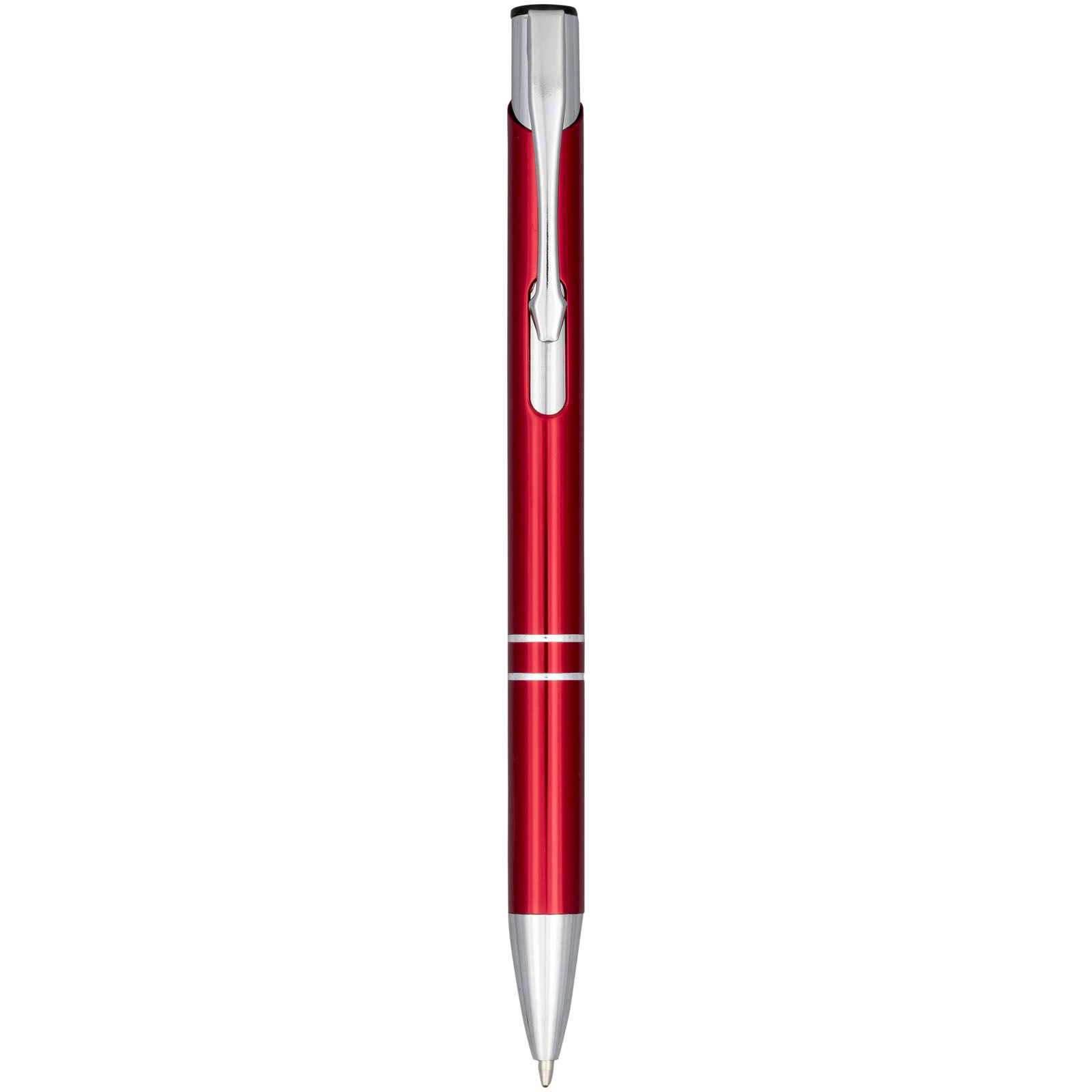 Moneta anodized aluminium click ballpoint pen (blue ink)