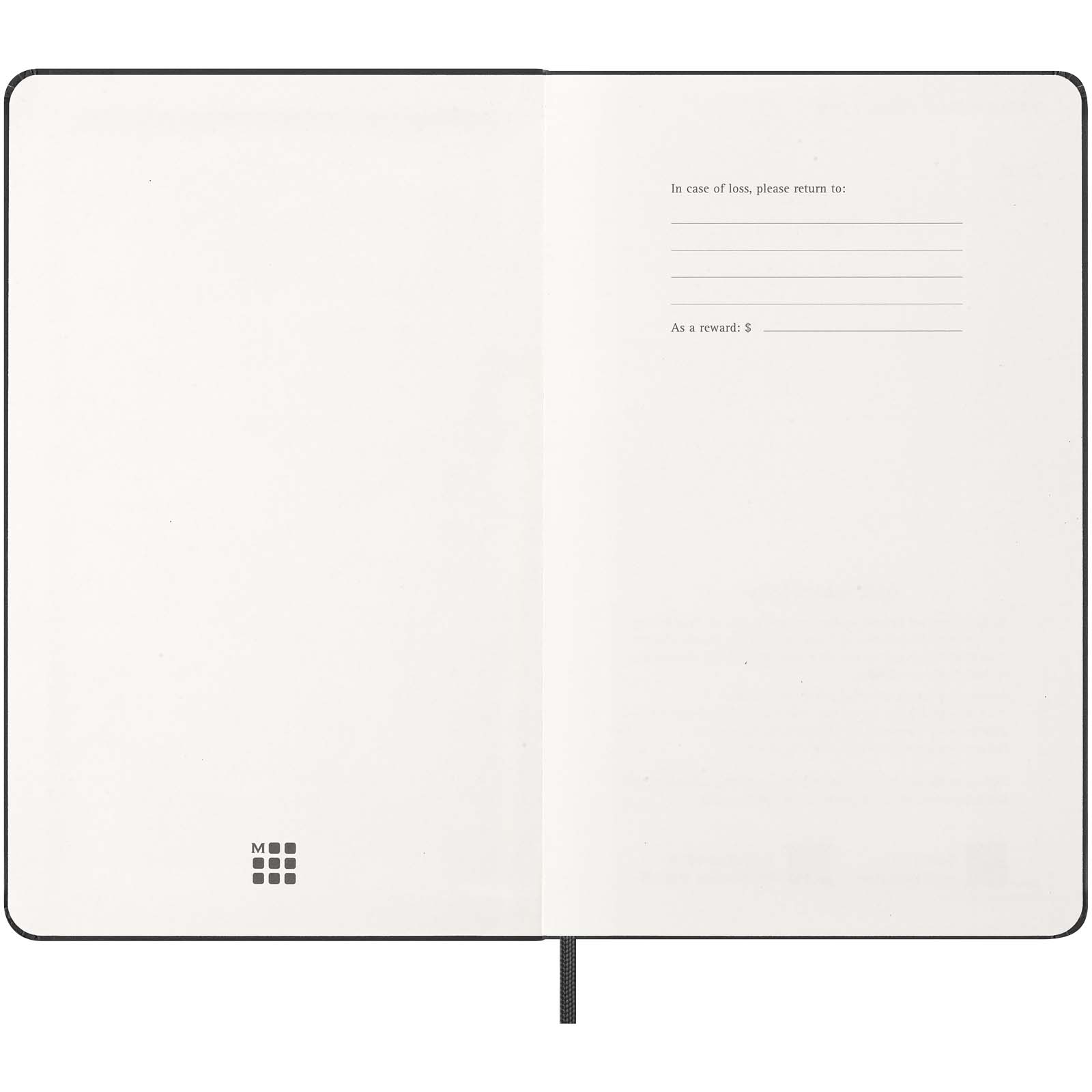 Moleskine hard cover 12 month L daily planner
