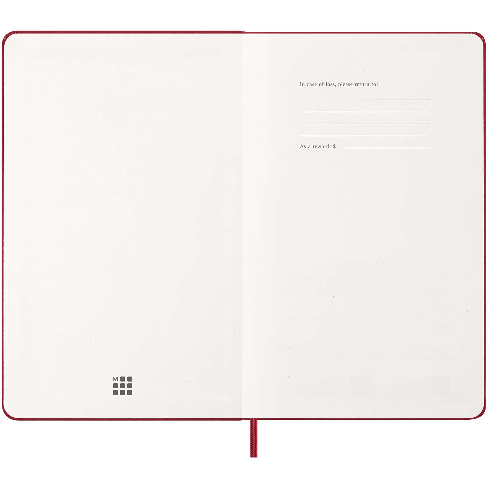 Moleskine hard cover 12 month weekly L planner