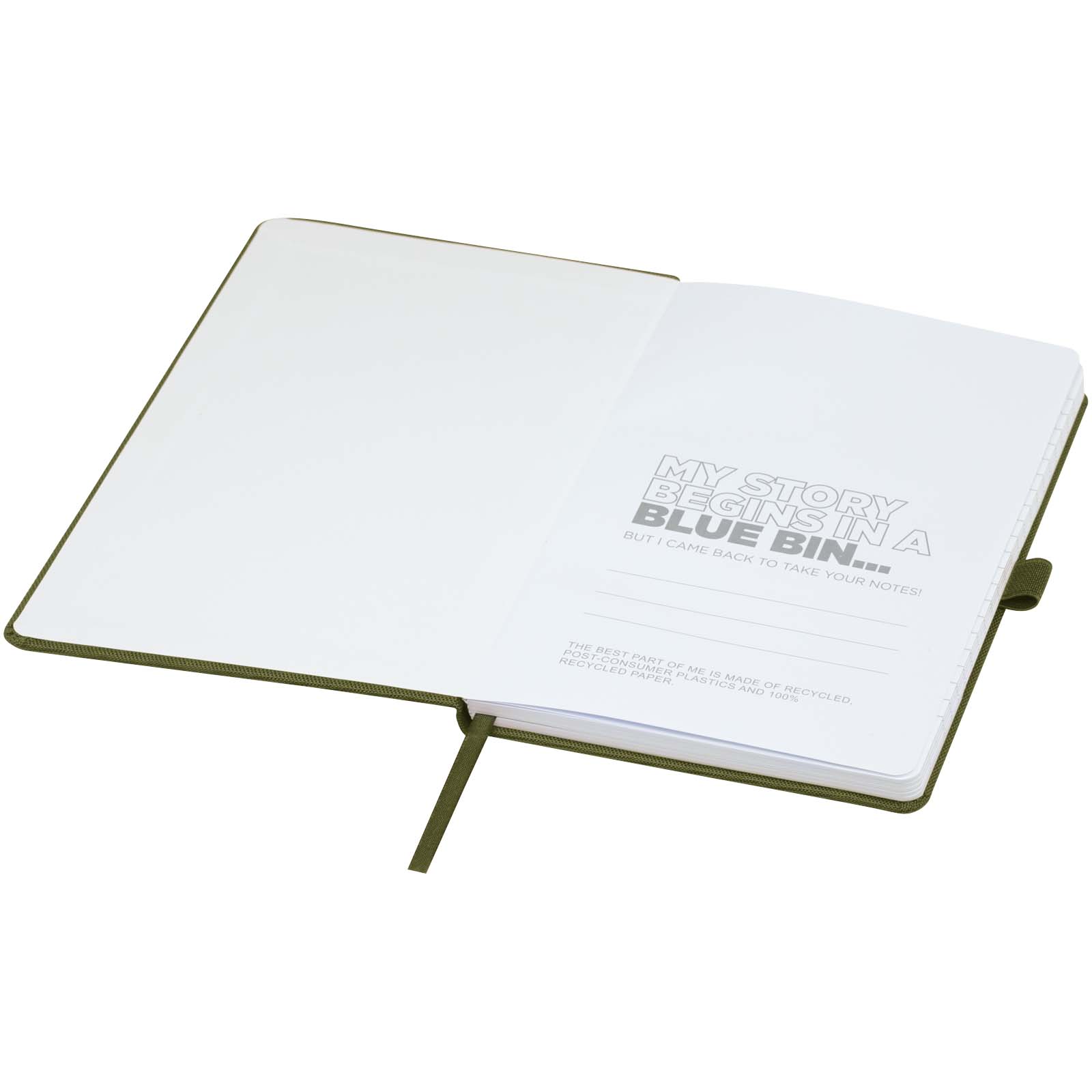 Honua A5 recycled paper notebook with recycled PET cover