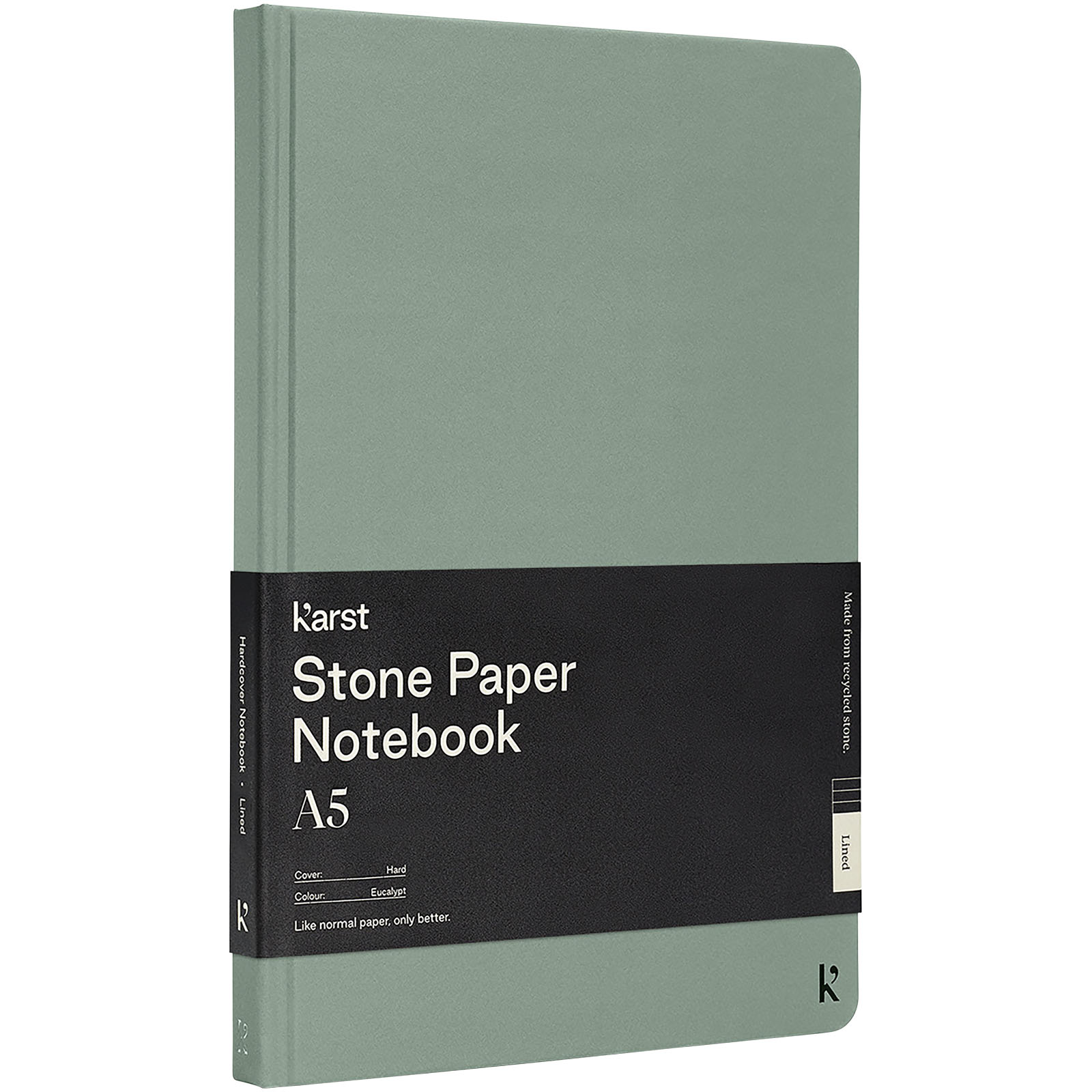 Karst® A5 stone paper hardcover notebook – lined