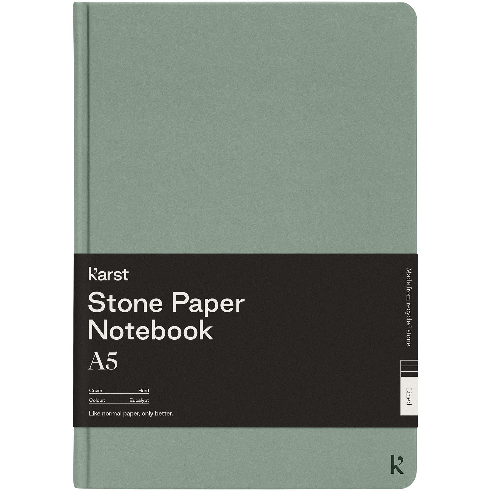 Karst® A5 stone paper hardcover notebook – lined
